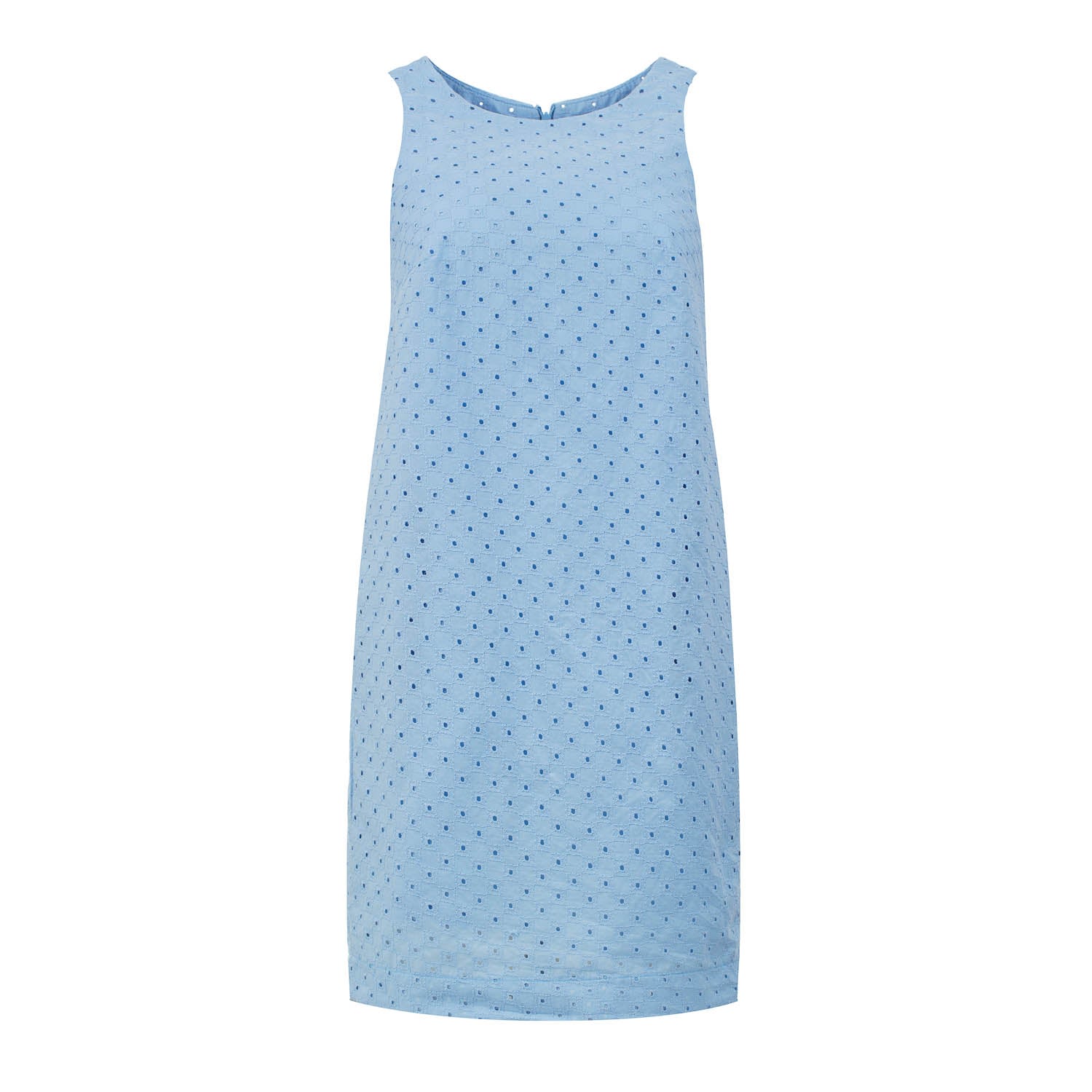 Women’s Sky Blue Embroidered Cotton Dress Extra Small Conquista