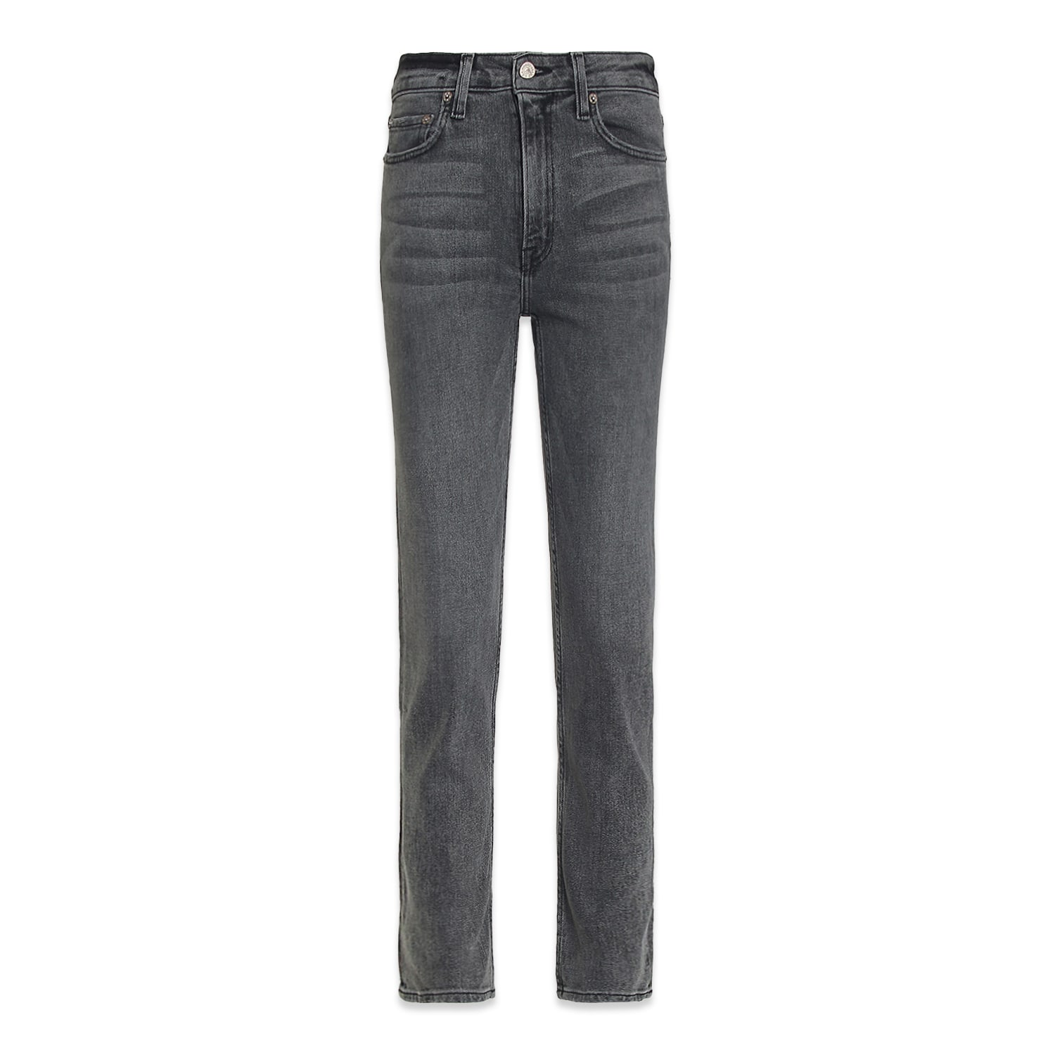Noend Denim Grey Eve Slim Straight Crop In Philly In Grey