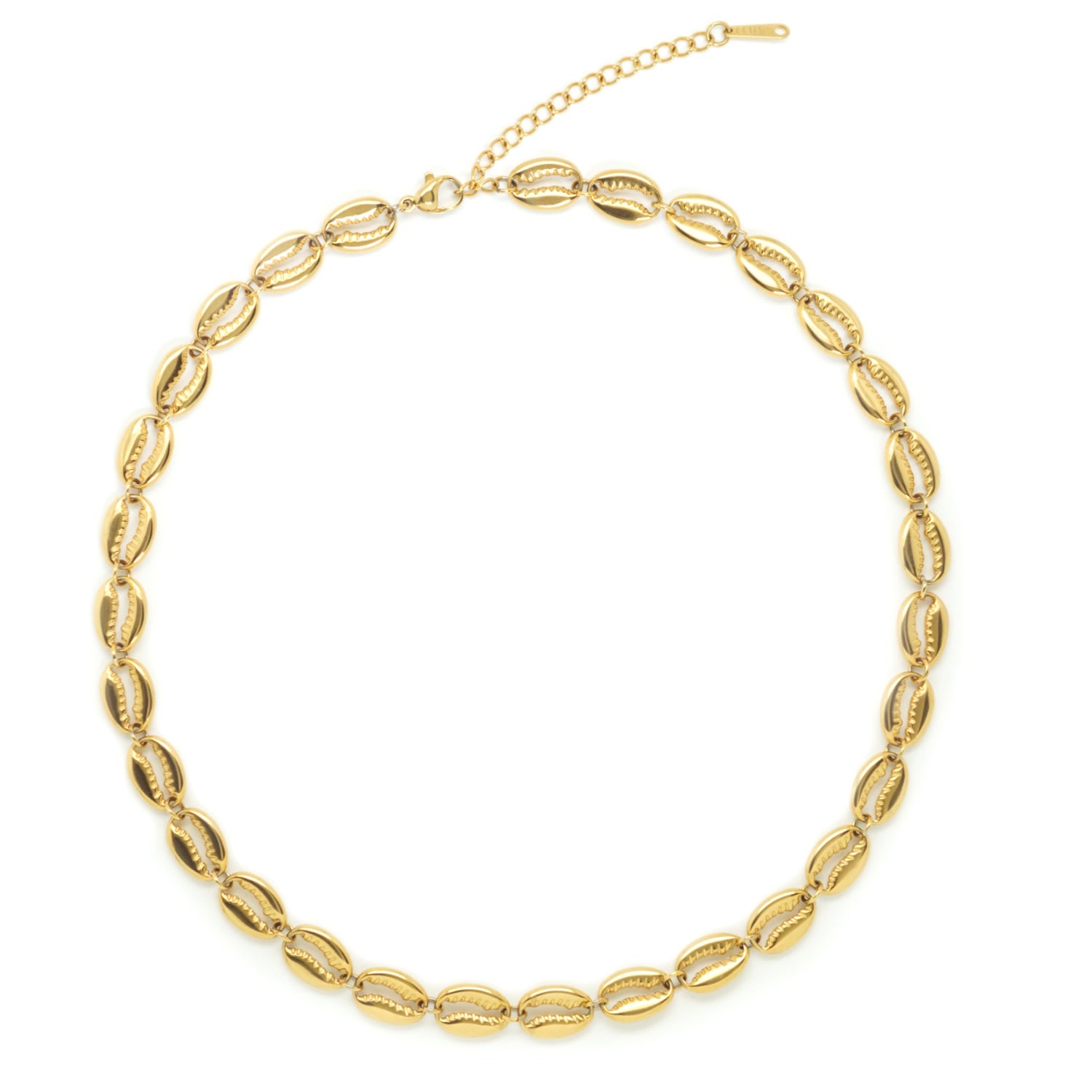 Salty Cali Women's Gold Puka Statement Necklace