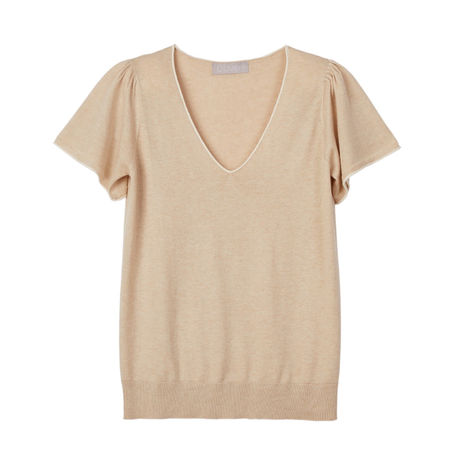 Women’s Neutrals Sam Sandstone Short Sleeve Tee Small Cove