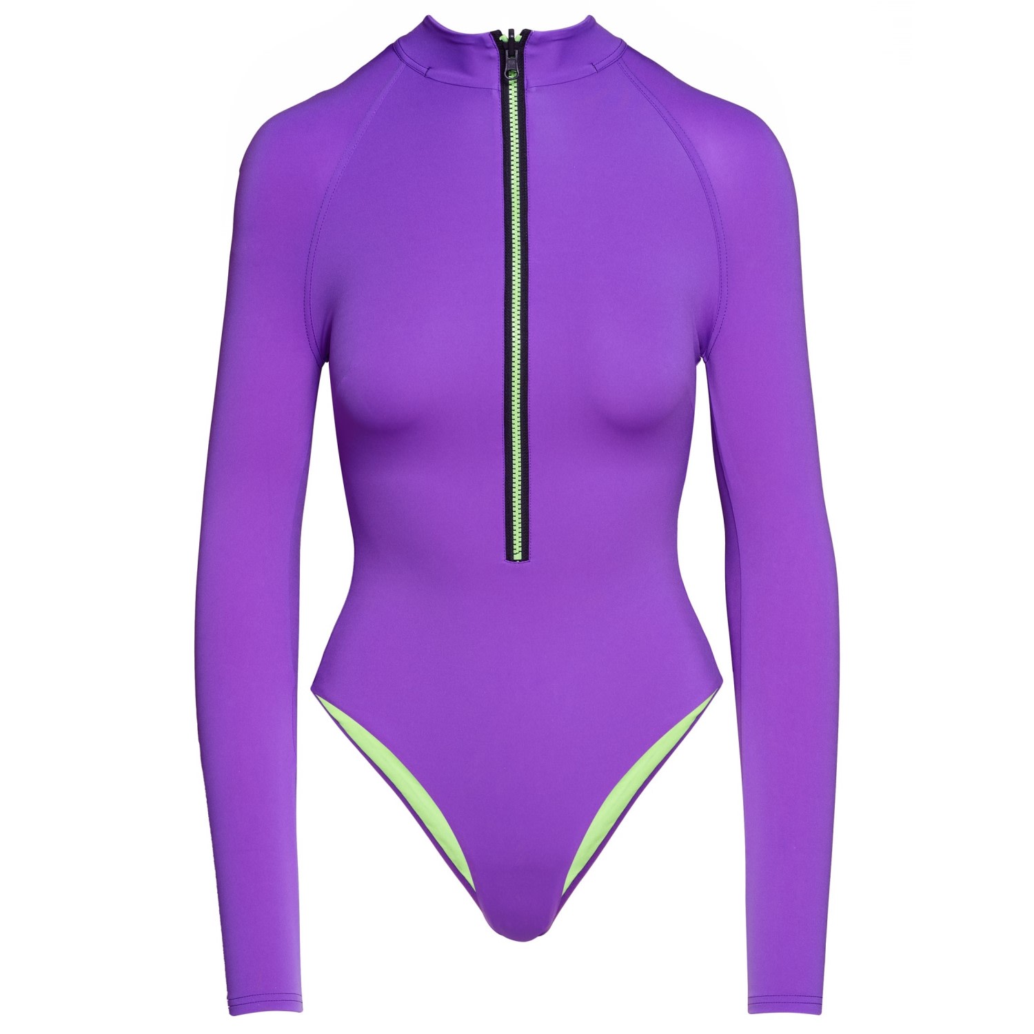 Women’s Pink / Purple Surf-Up Neon Purple Swimsuit Extra Small Noire Swimwear