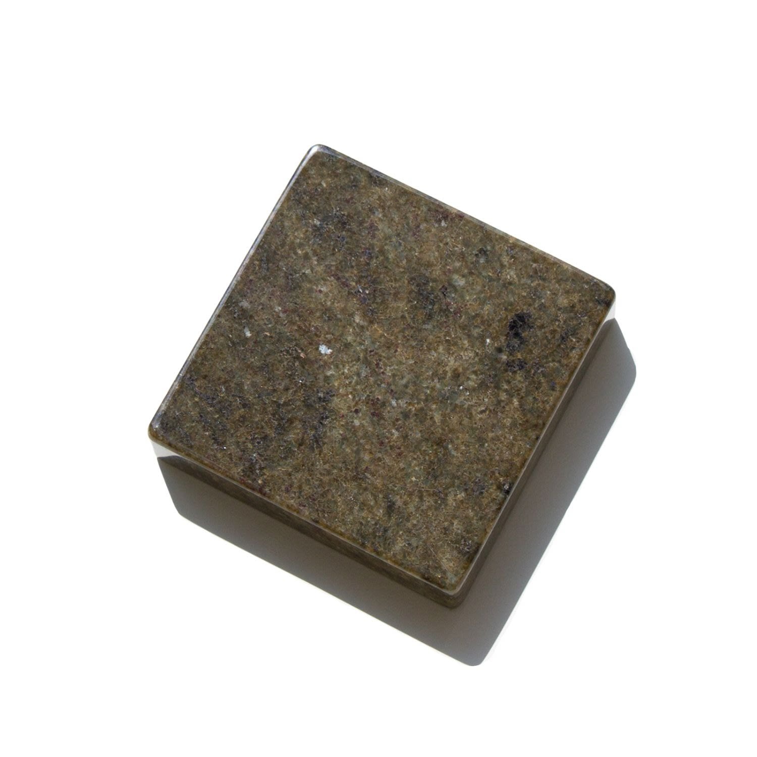 The Parmatile Shop Brown Italian Moss Stone Pedestal In Brown