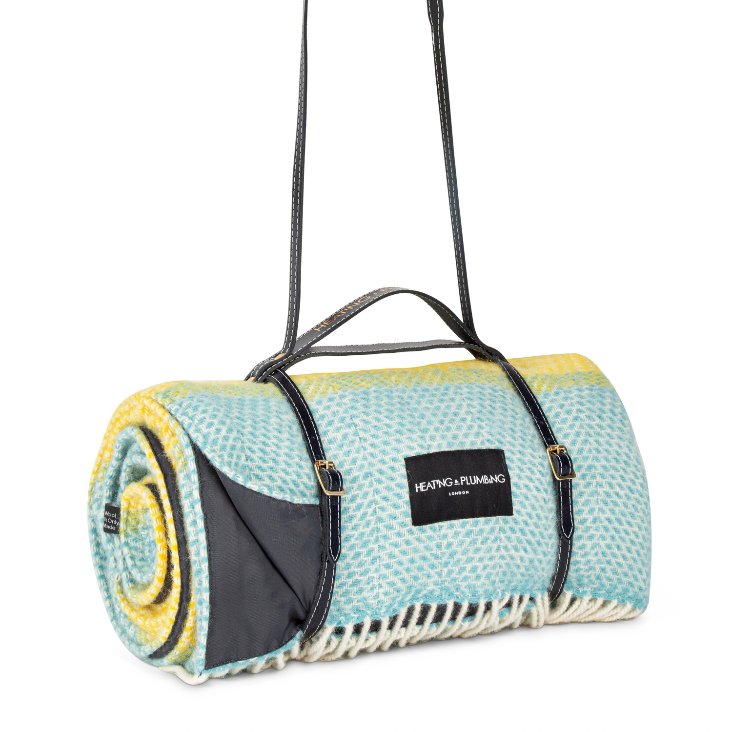 Wool picnic rug waterproof backing sale