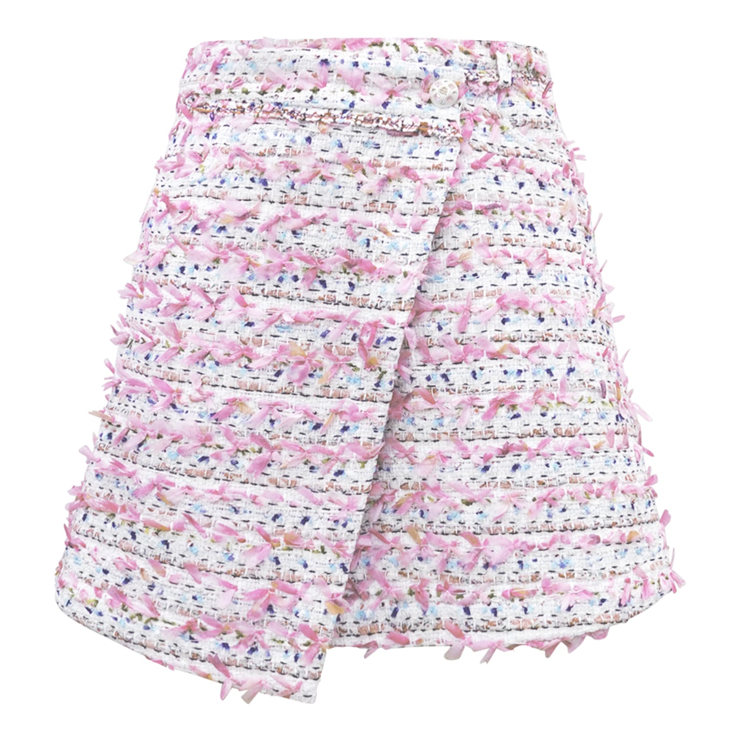 Women's Danni Tweed Mini Wrap Skirt | Medium | Riviera Soirée