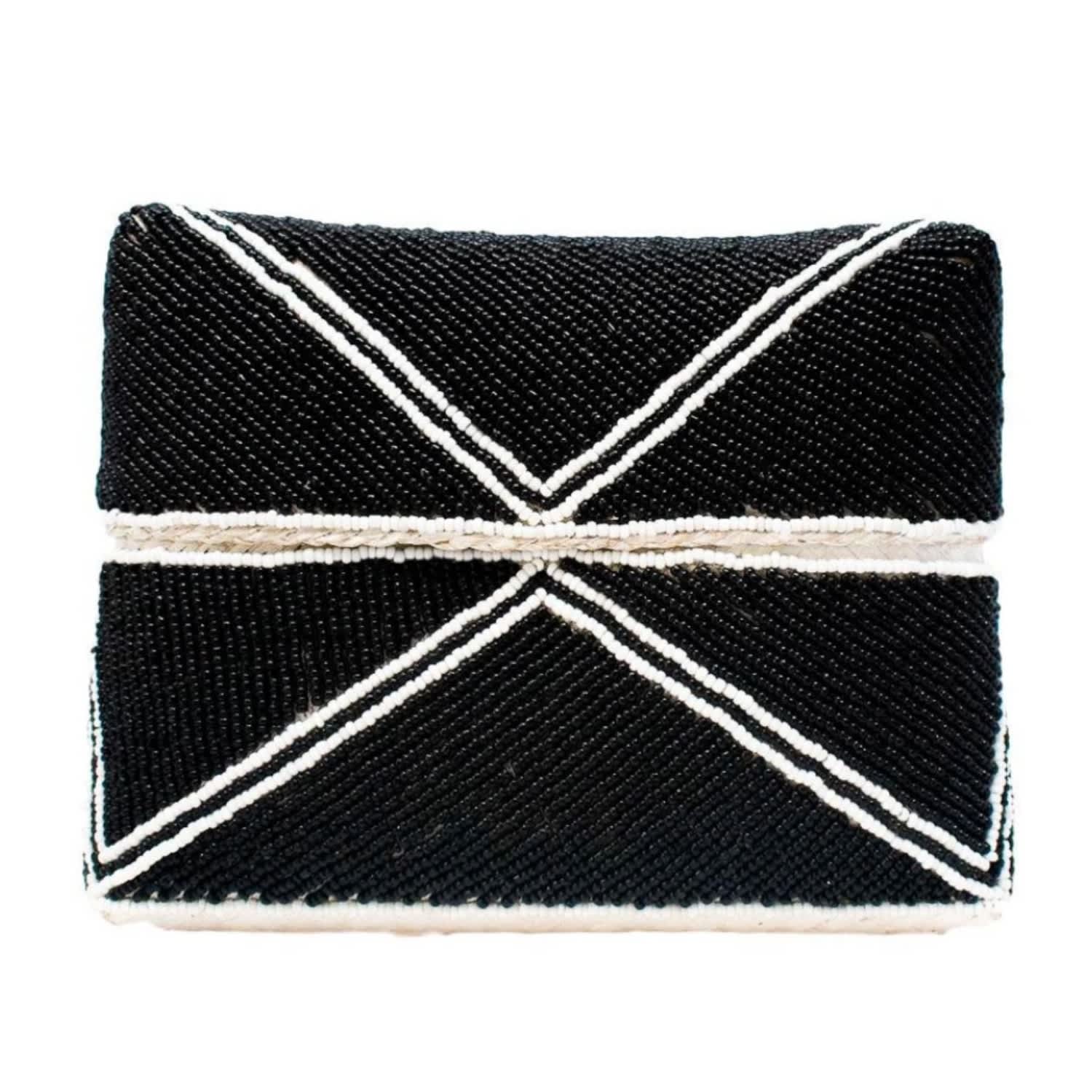 black beaded clutch