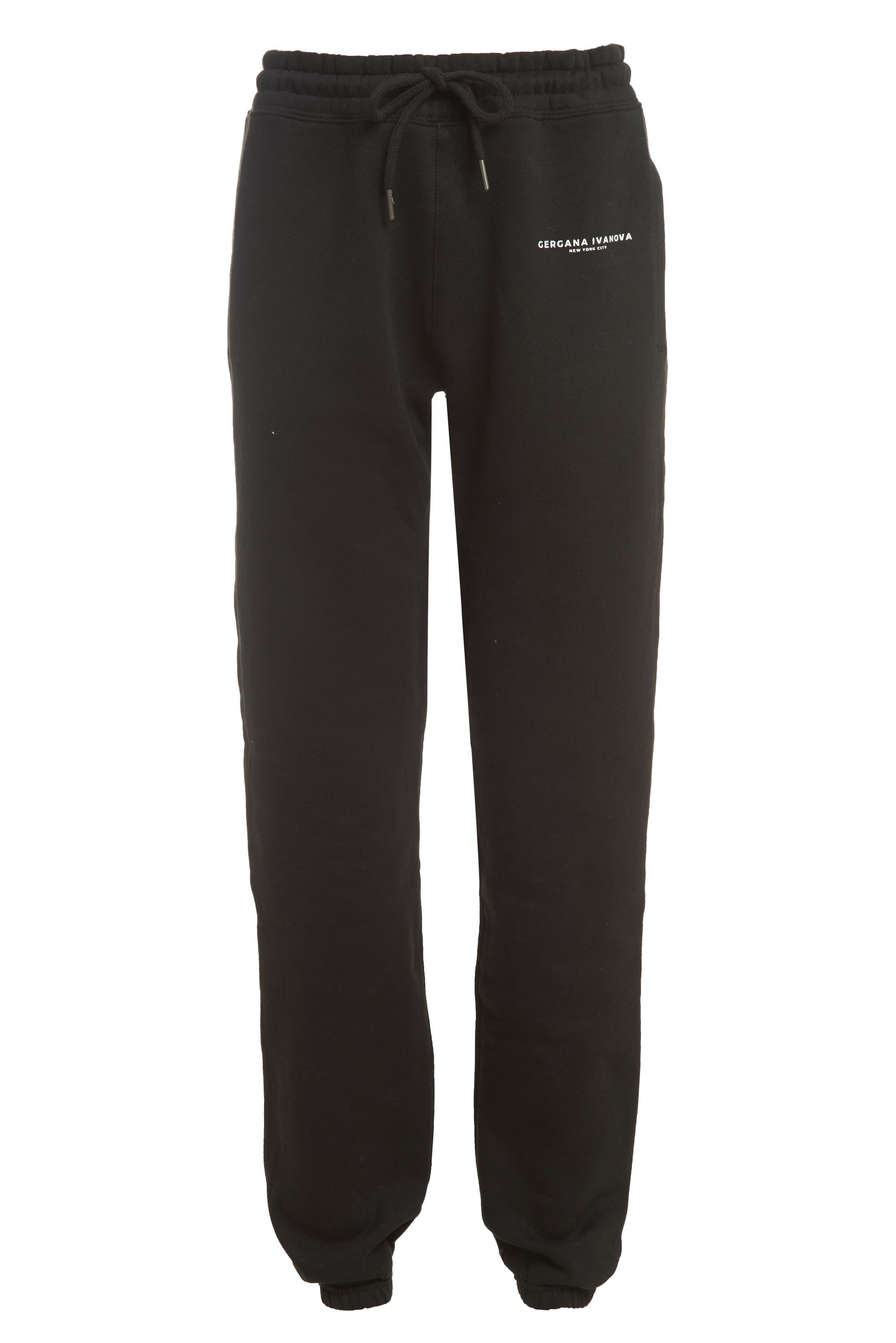 Gergana Ivanova Women's Organic Cotton Jogger Pants In Black In Black