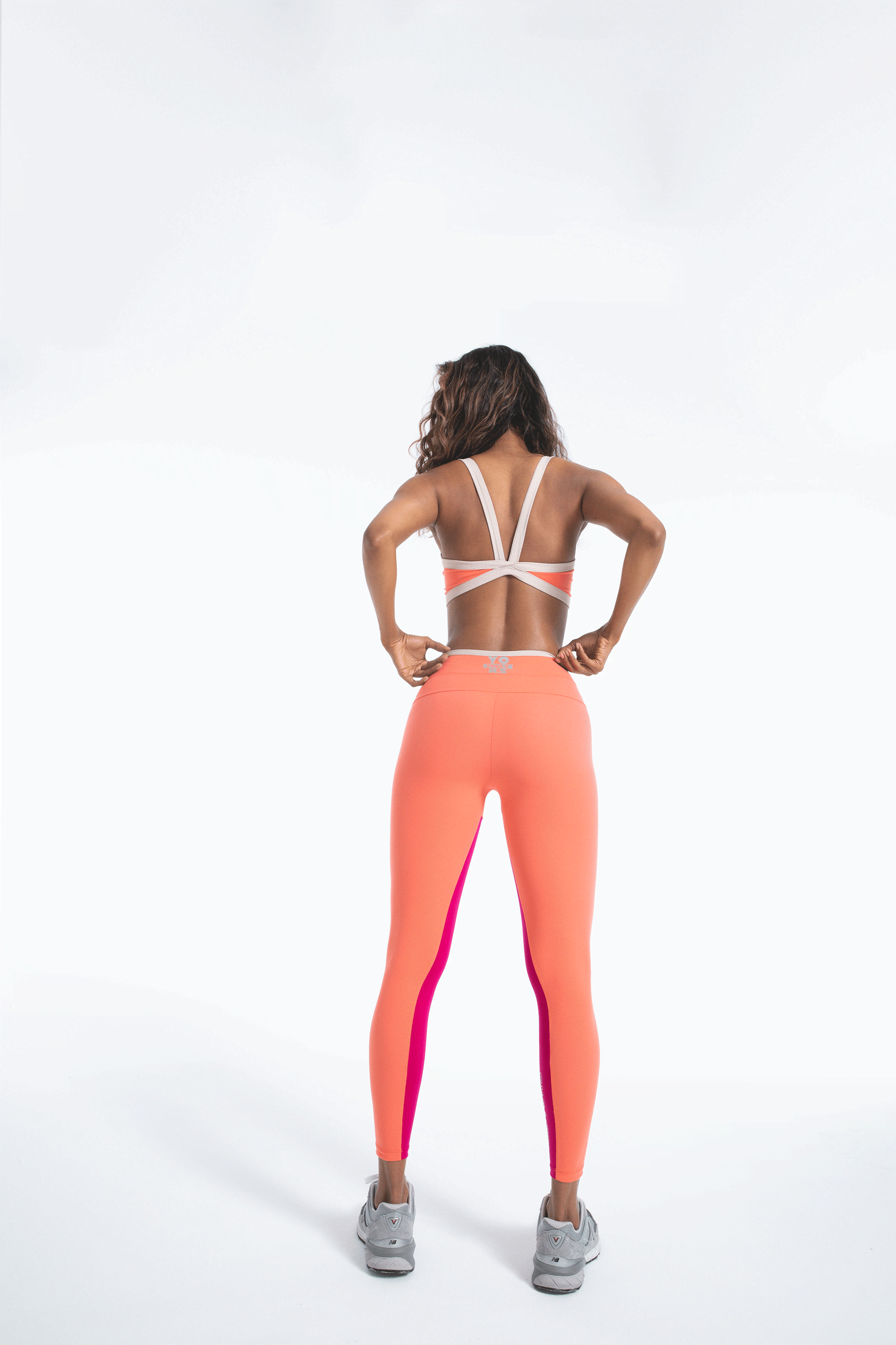 Corsage Leggings - Peach, Yorstruly