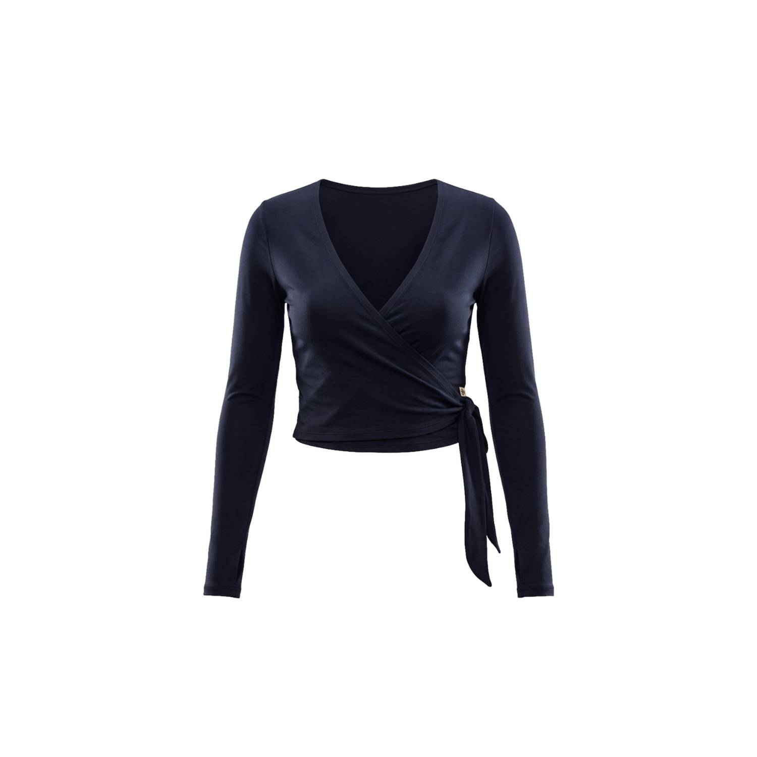Be Athletica Women's Blue The Ultimate Ballet Wrap-top - Midnight