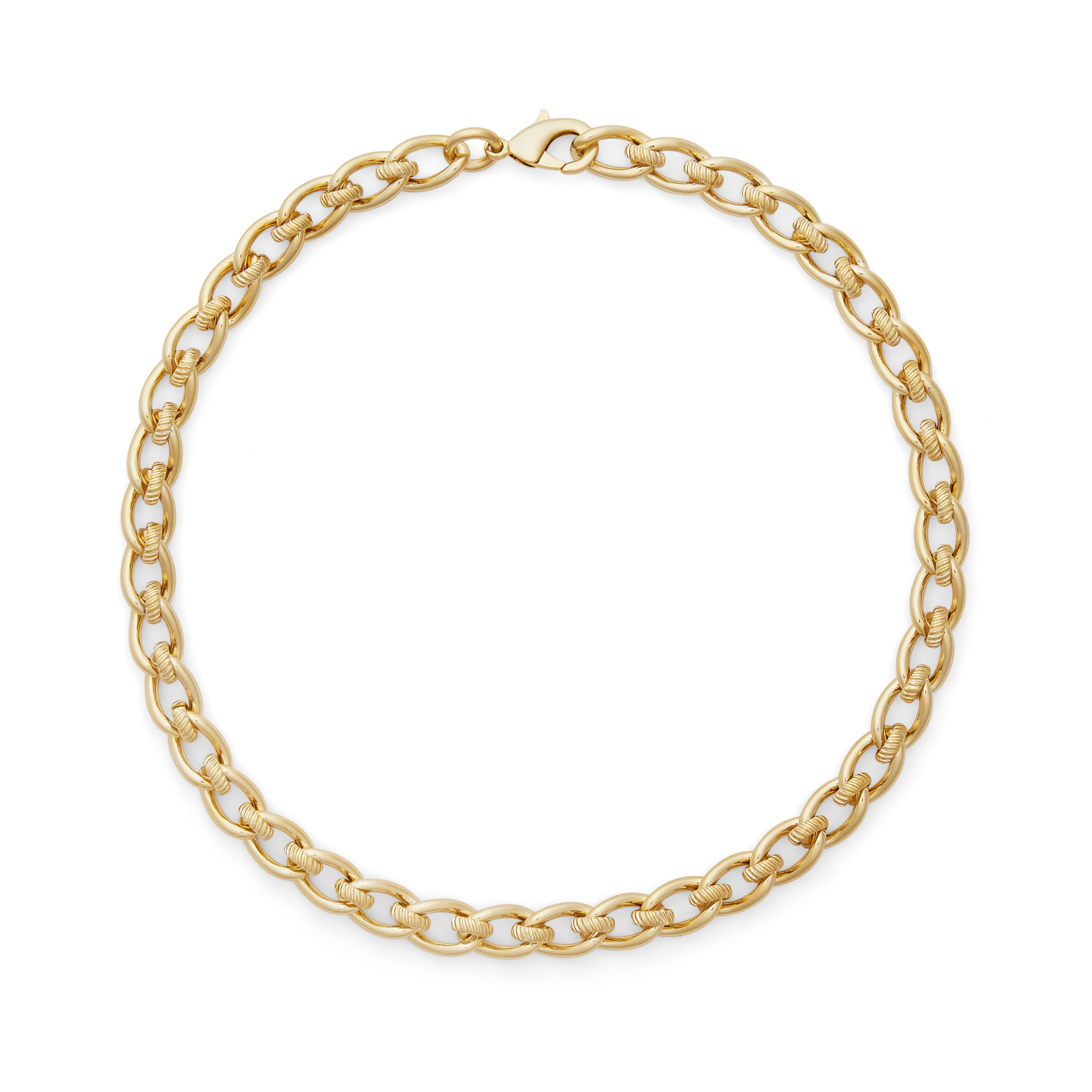 Aya Women's Gold Chunky Chain Necklace