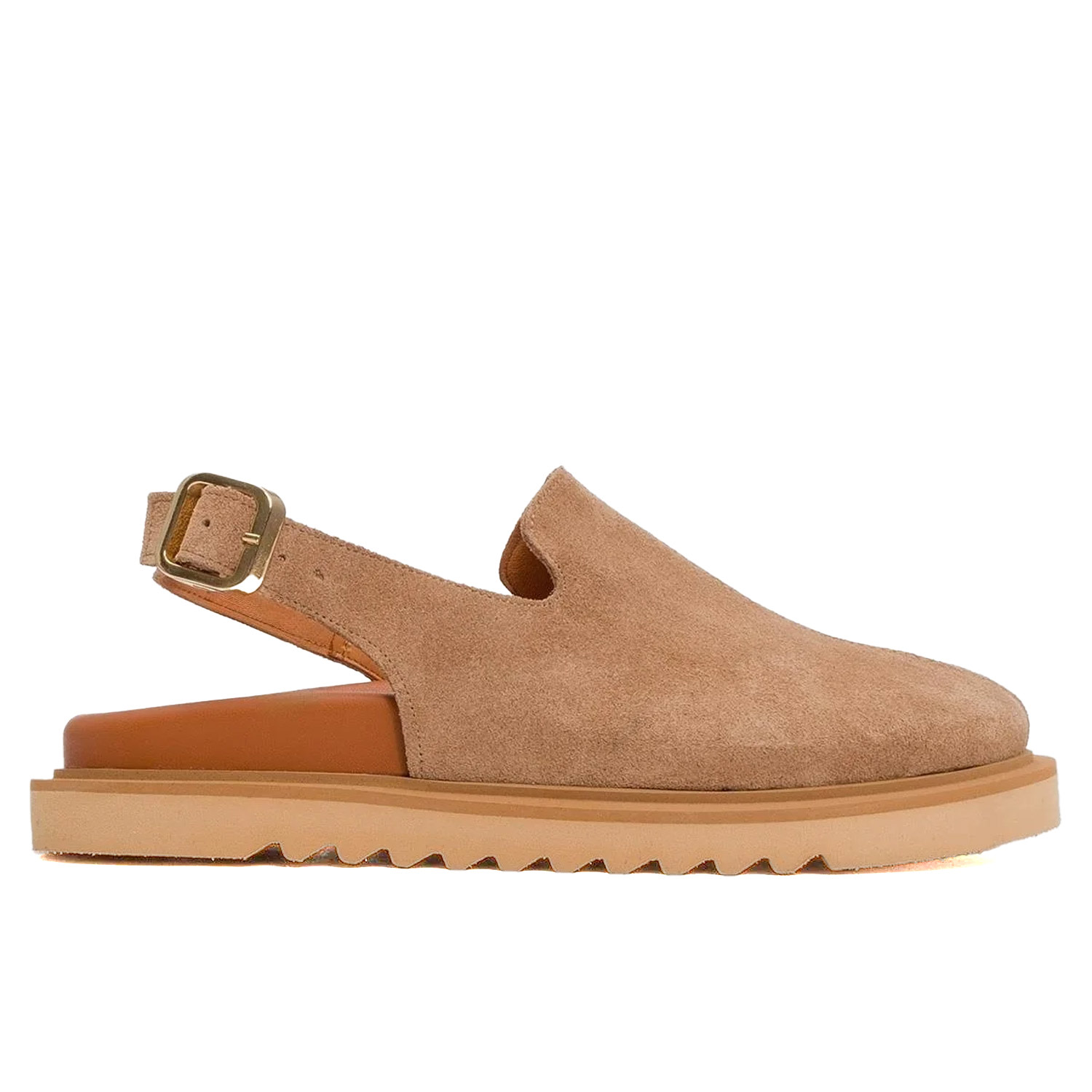 Forever & Always Shoes Laby Leather Clogs In Brown