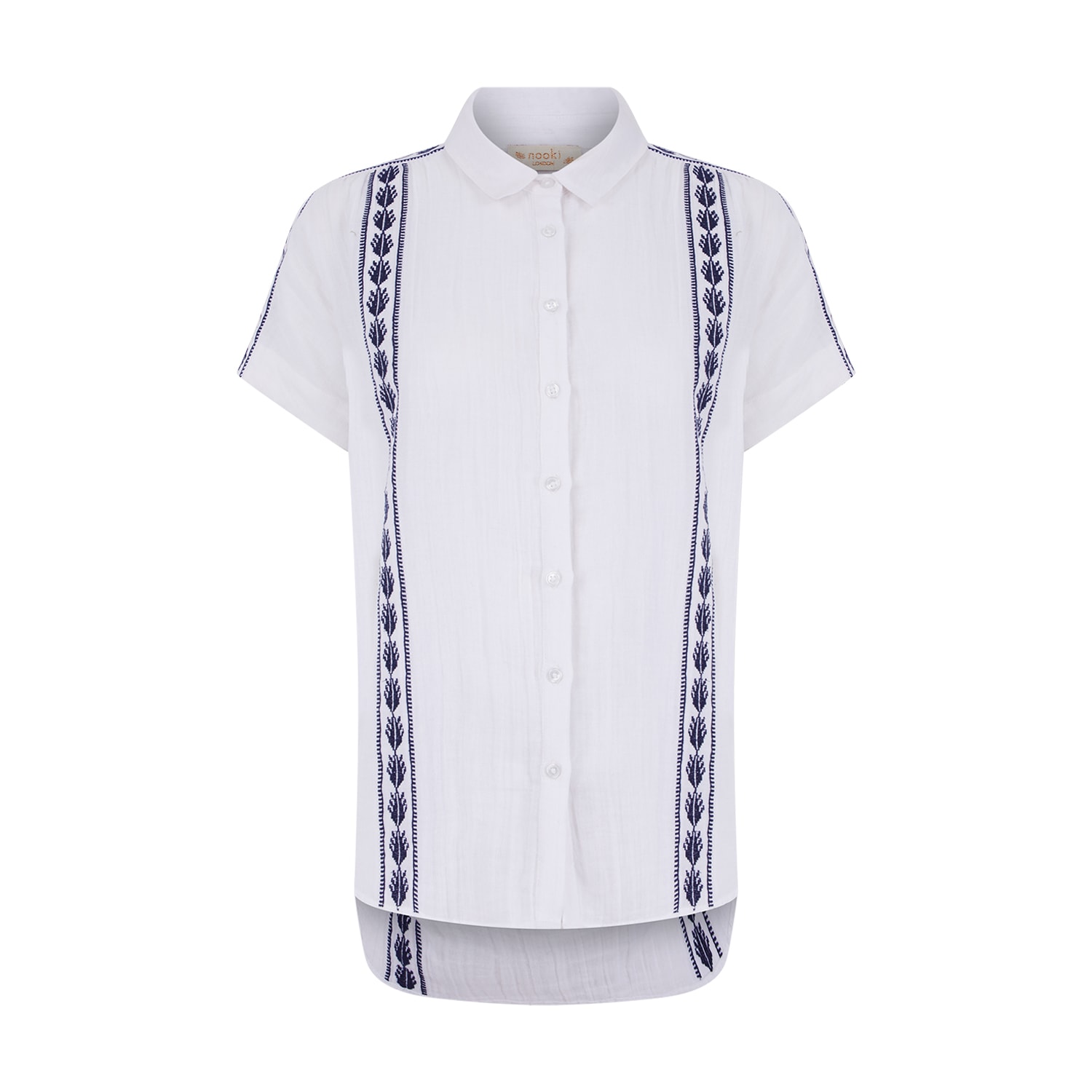 Nooki Design Women's Polly Blouse In White Mix In White