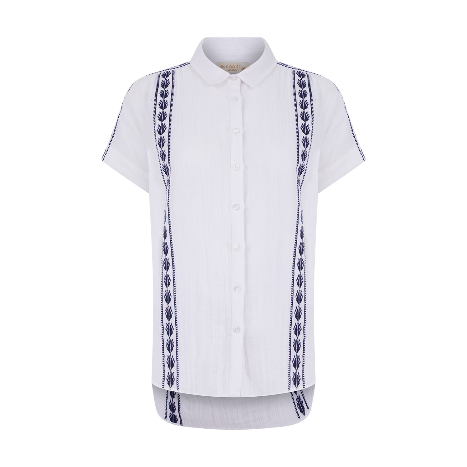 Women’s Polly Blouse In White Mix Large Nooki Design