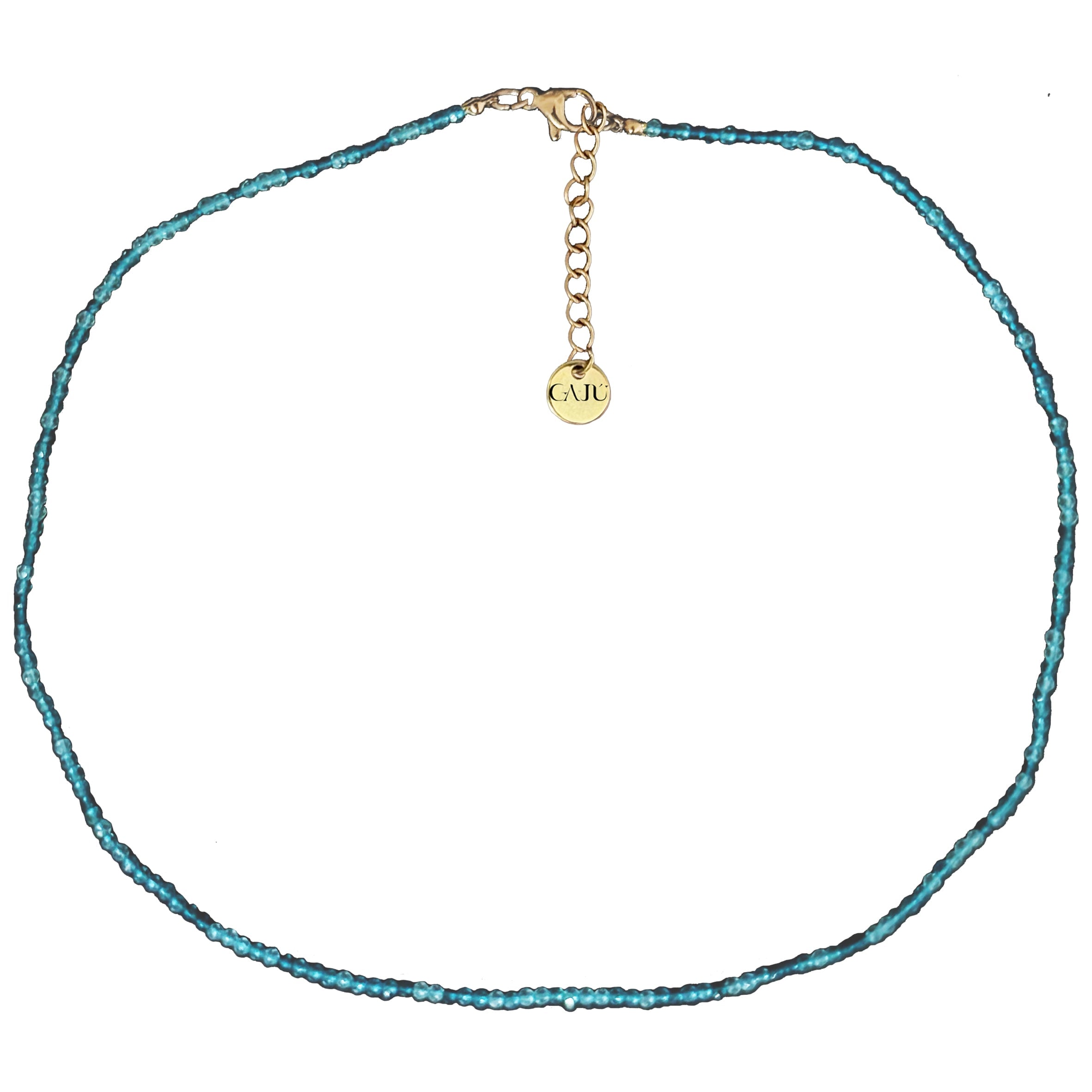 Gajú Women's Blue Fira Necklace - Raw Topaz & Aquamarine In Blue