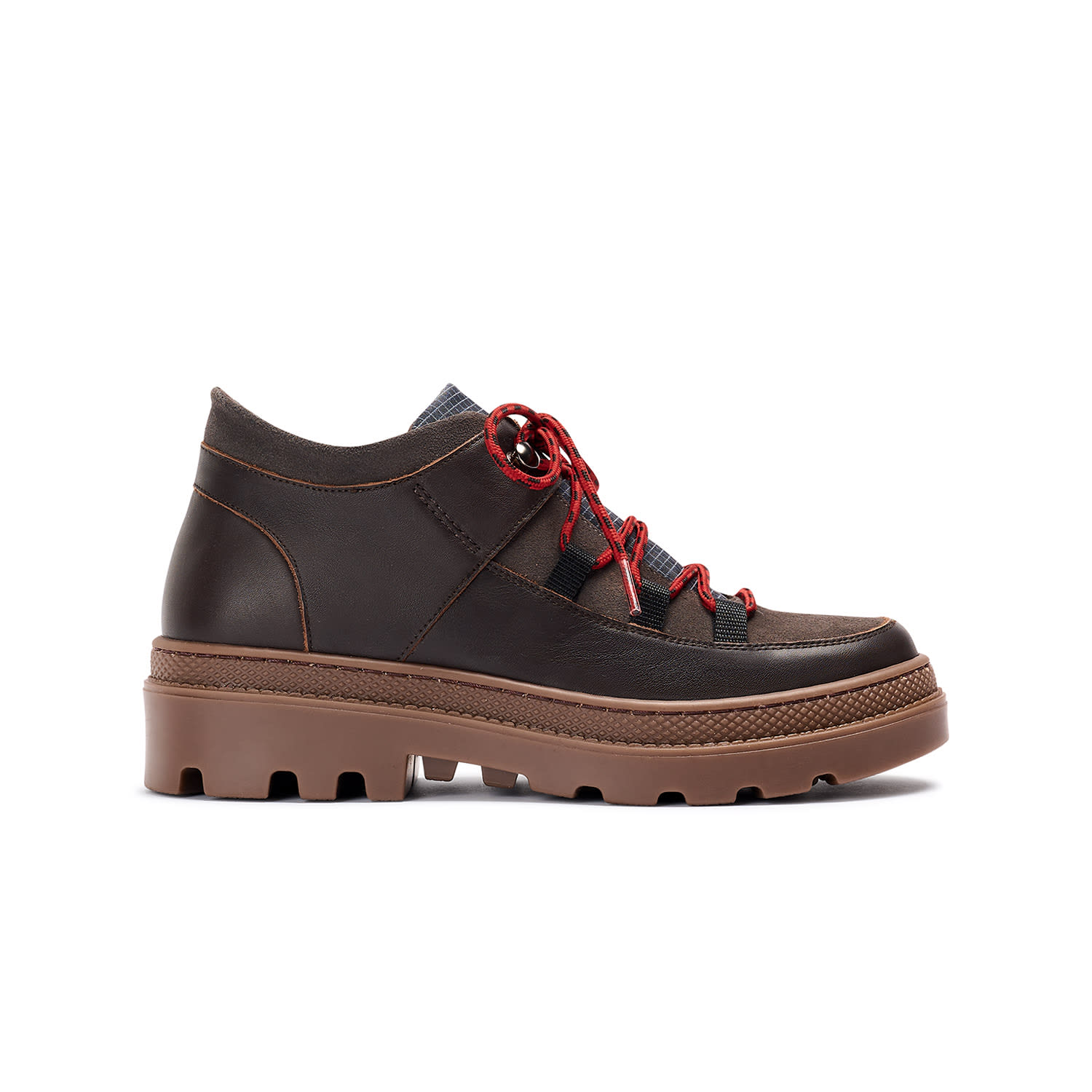 Naguisa Women's Abra Dark Brown Check