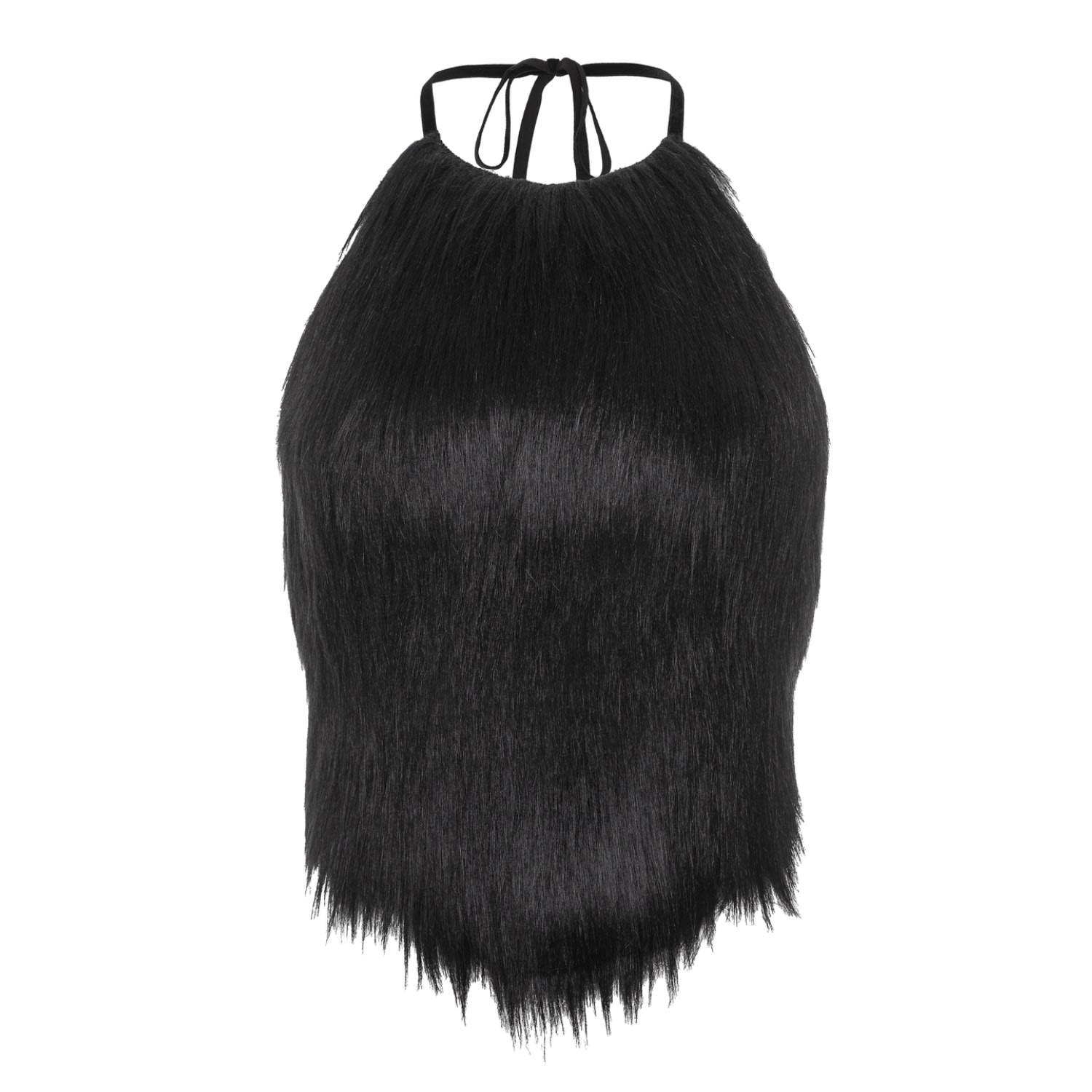 Serotoninn Women's Black Faux Fur Top In Black