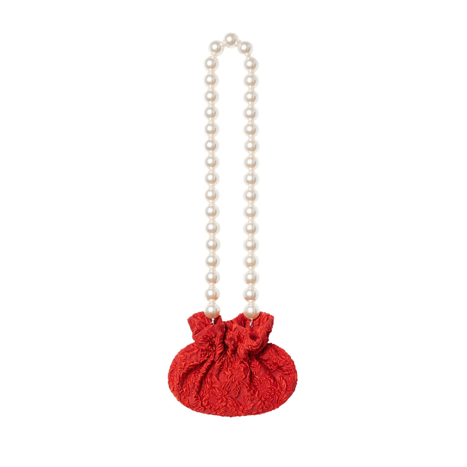 Women's Pearl Pouch In Red | Alas