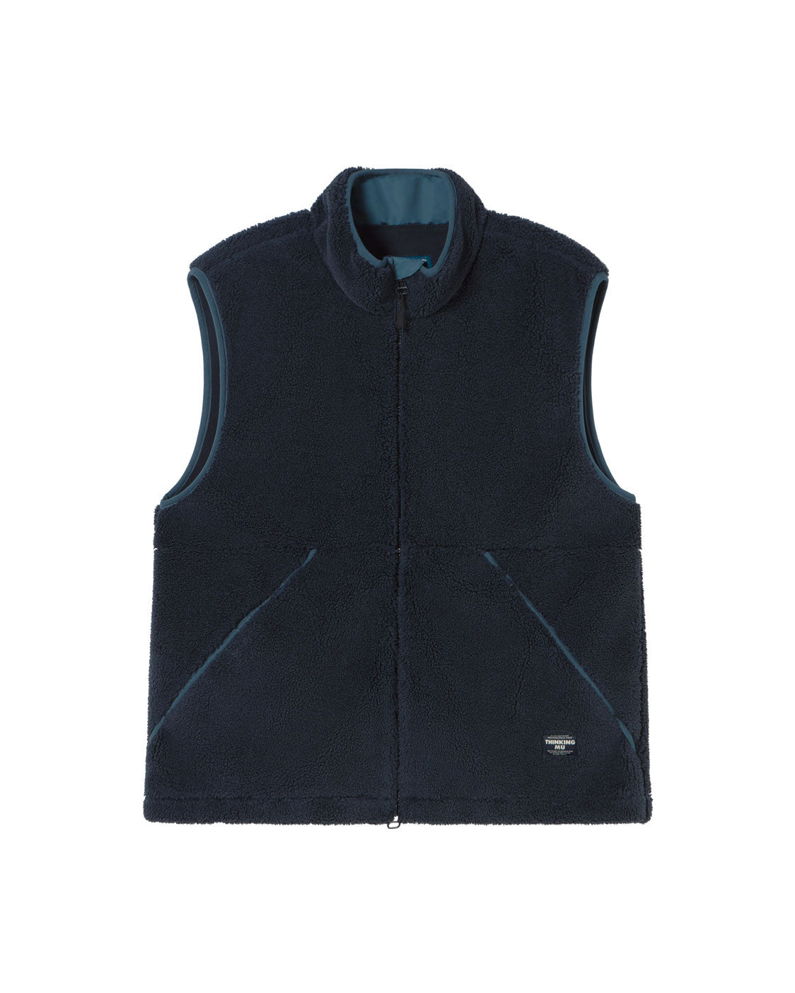 Thinking Mu Men's Blue Fleece Craig Vest In Blue