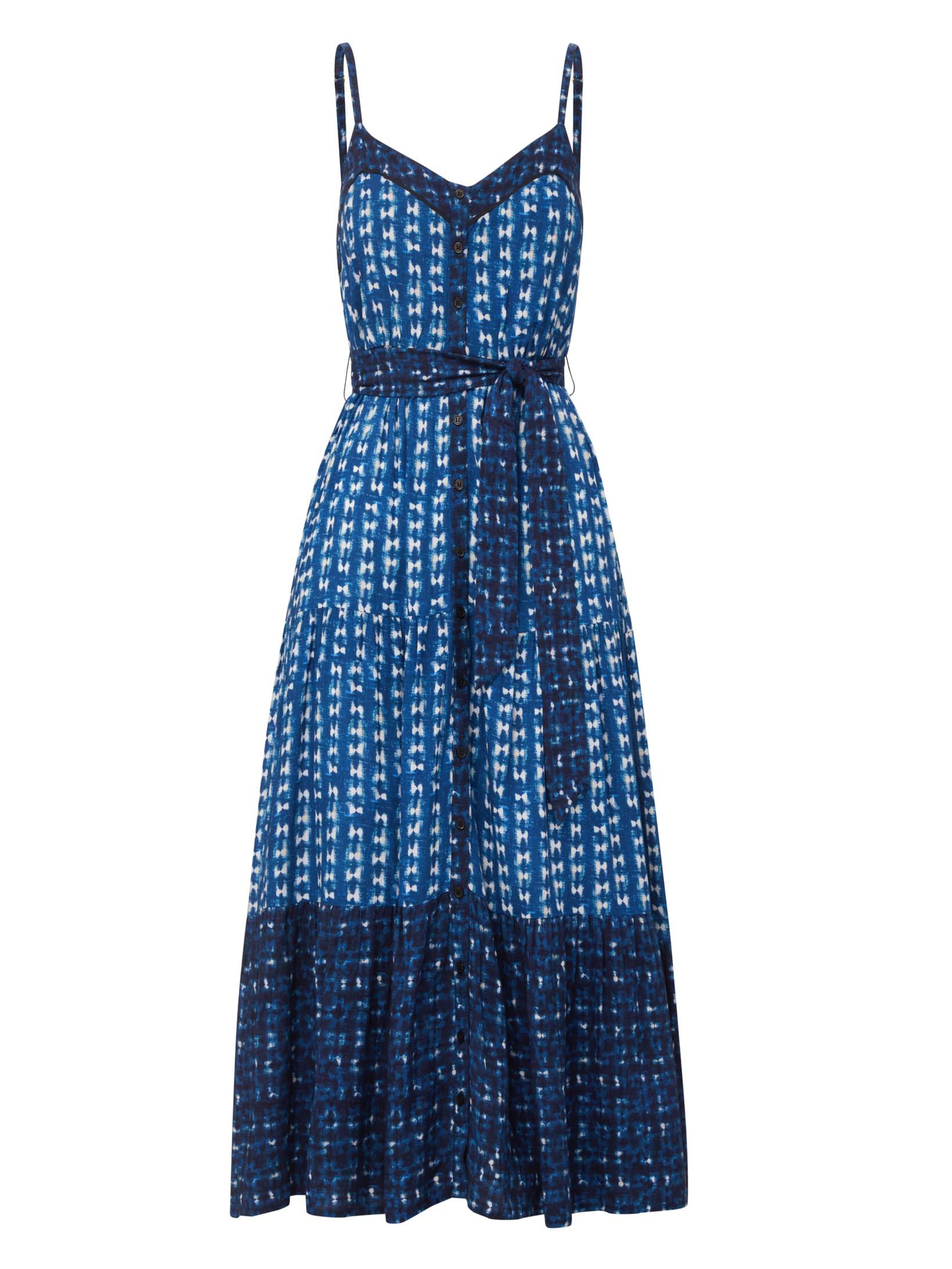 Change Of Scenery Women's Blue / White Addyson Dress In Denim Tides In Blue/white