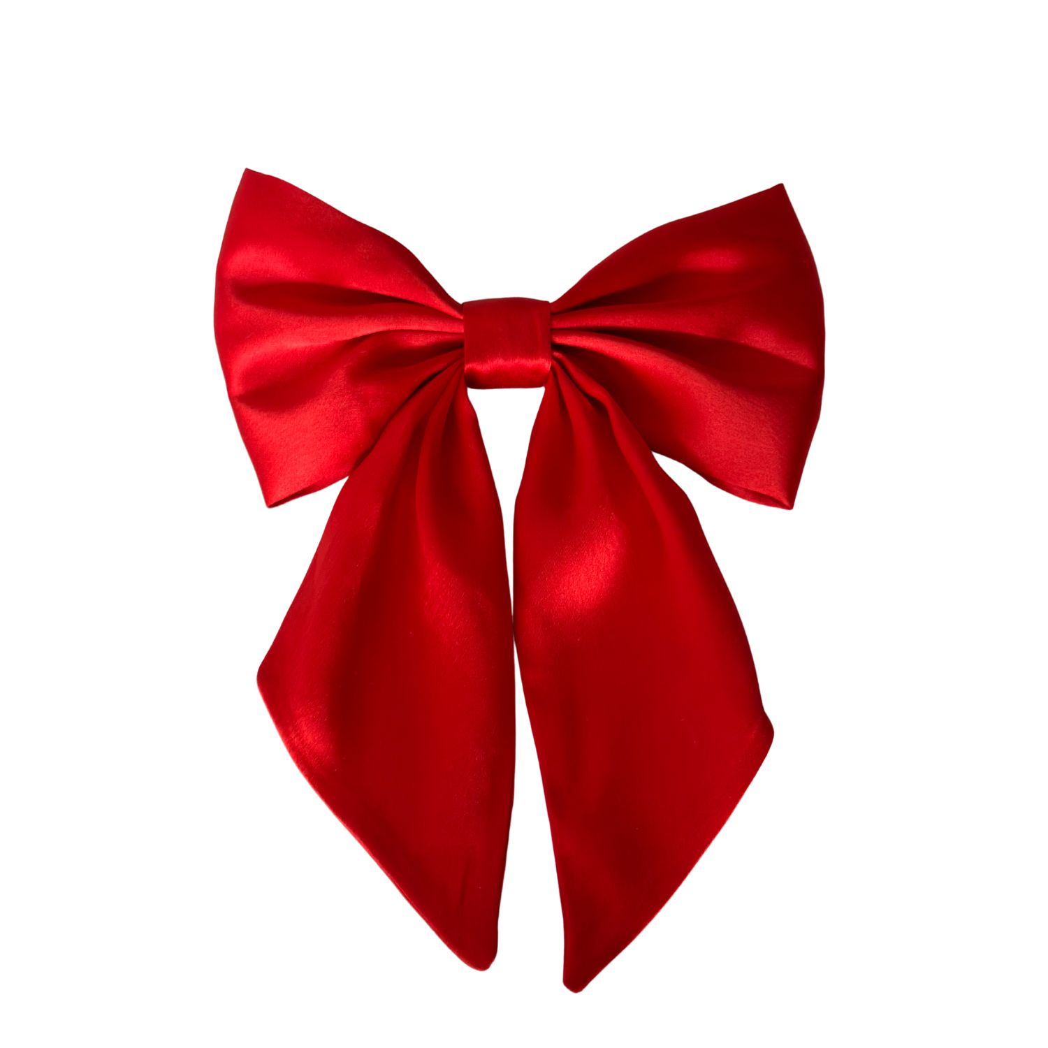 Women’s Hair Bow Clip - Red Sylki