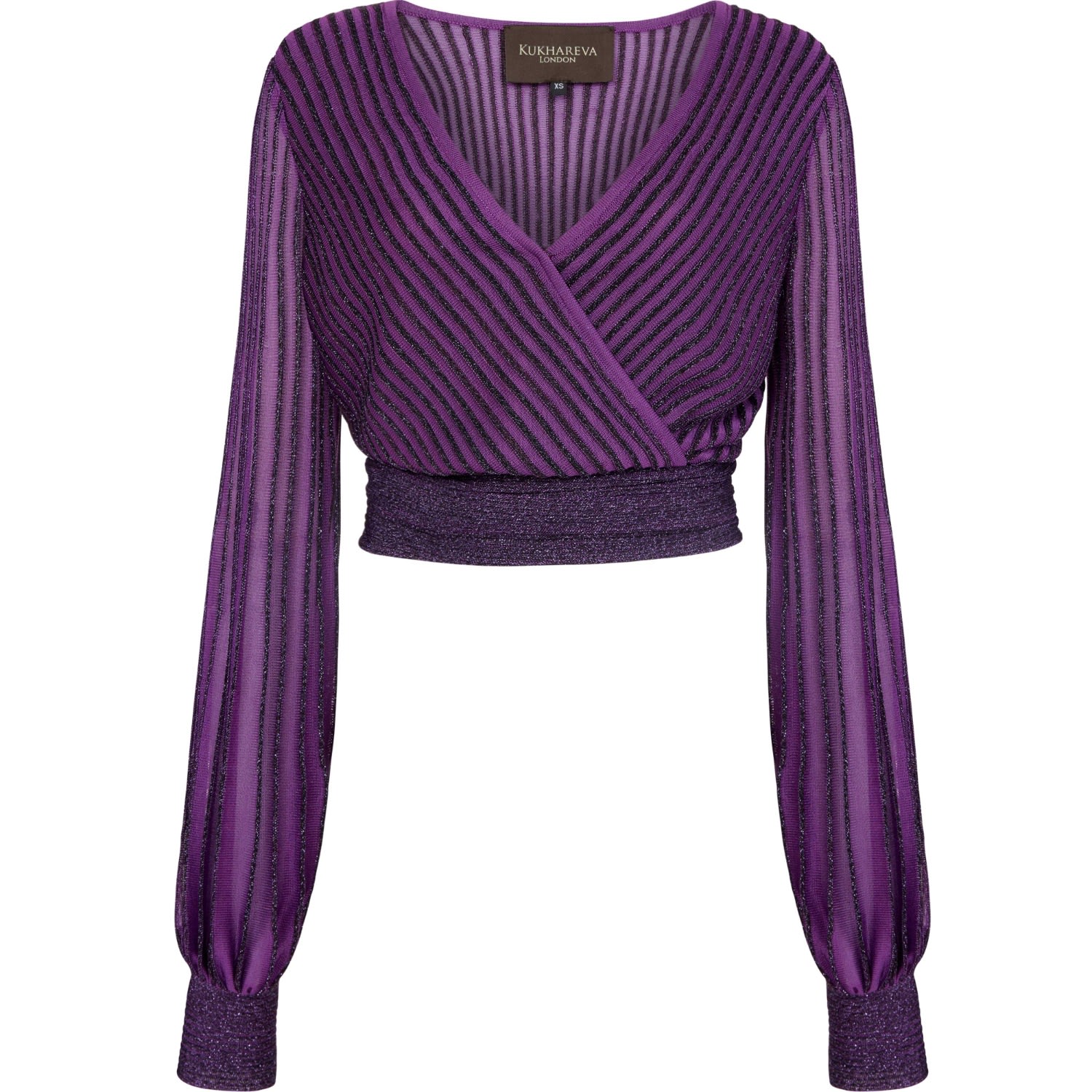 Women’s Pink / Purple Mercy Two Tone Top - Purple Medium Kukhareva London