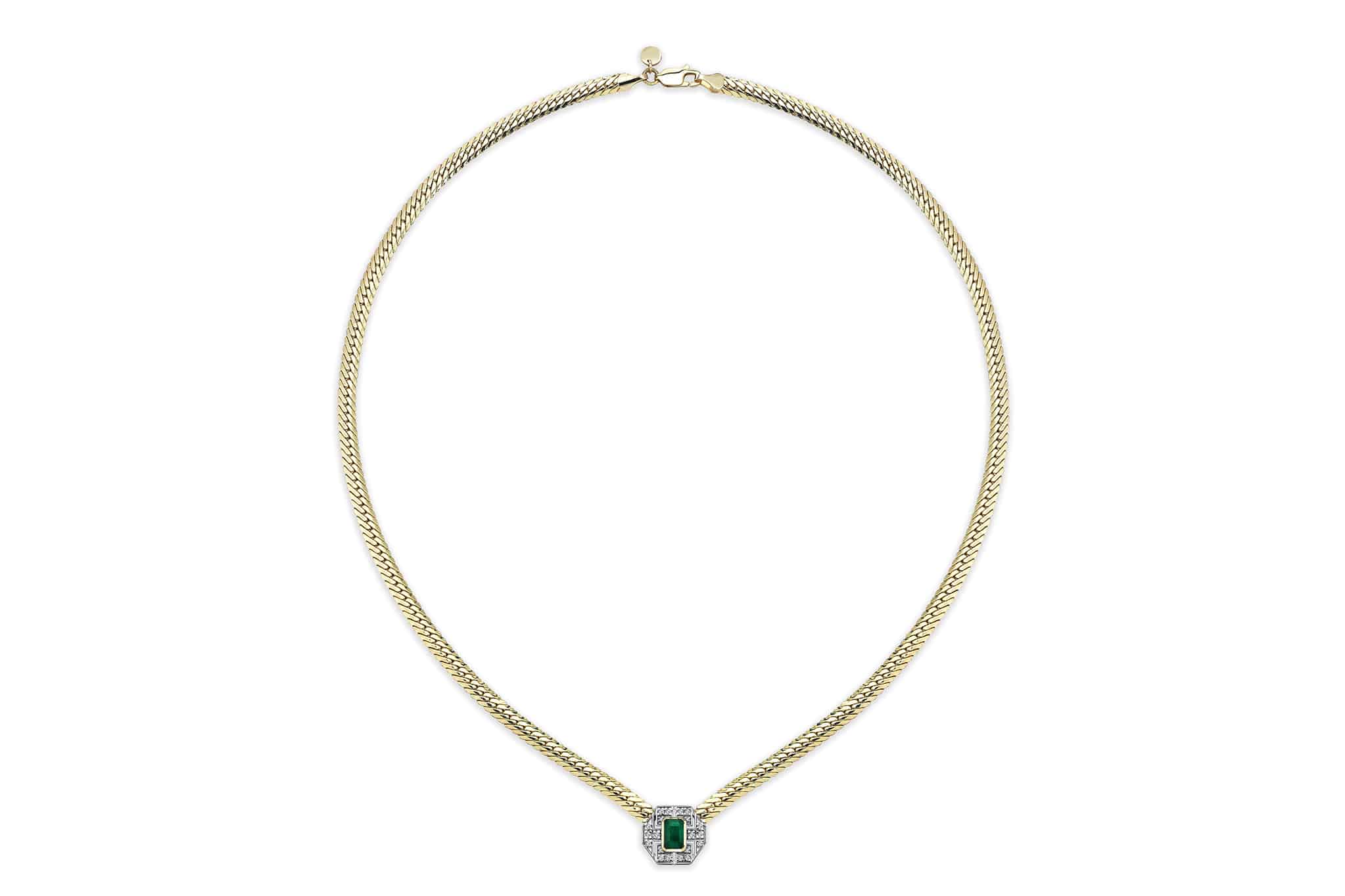 Reis Jewellery Women's Gold / Green / Yellow Arte Emerald Necklace In Multi