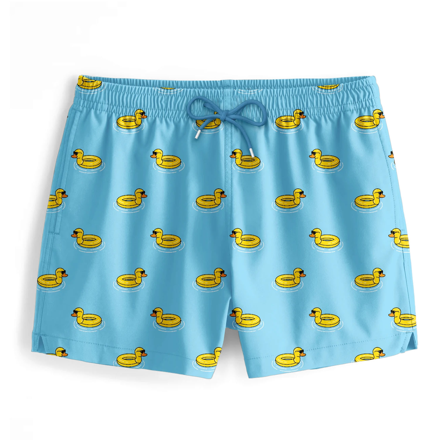 Aloha From Deer Men's Blue / Yellow / Orange Duckboy Swimming Shorts In Blue/yellow/orange