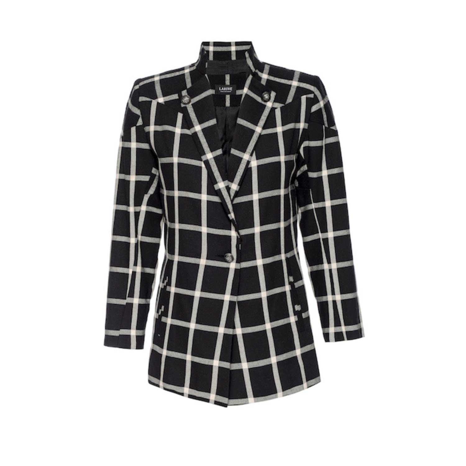 Women's Black Cyprus Plaid Blazer | Small | Lahive