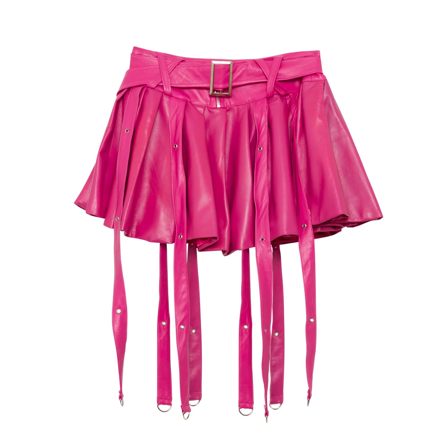 Women's Pink Angel Leather Skirt | Extra Small | Paloma Lira