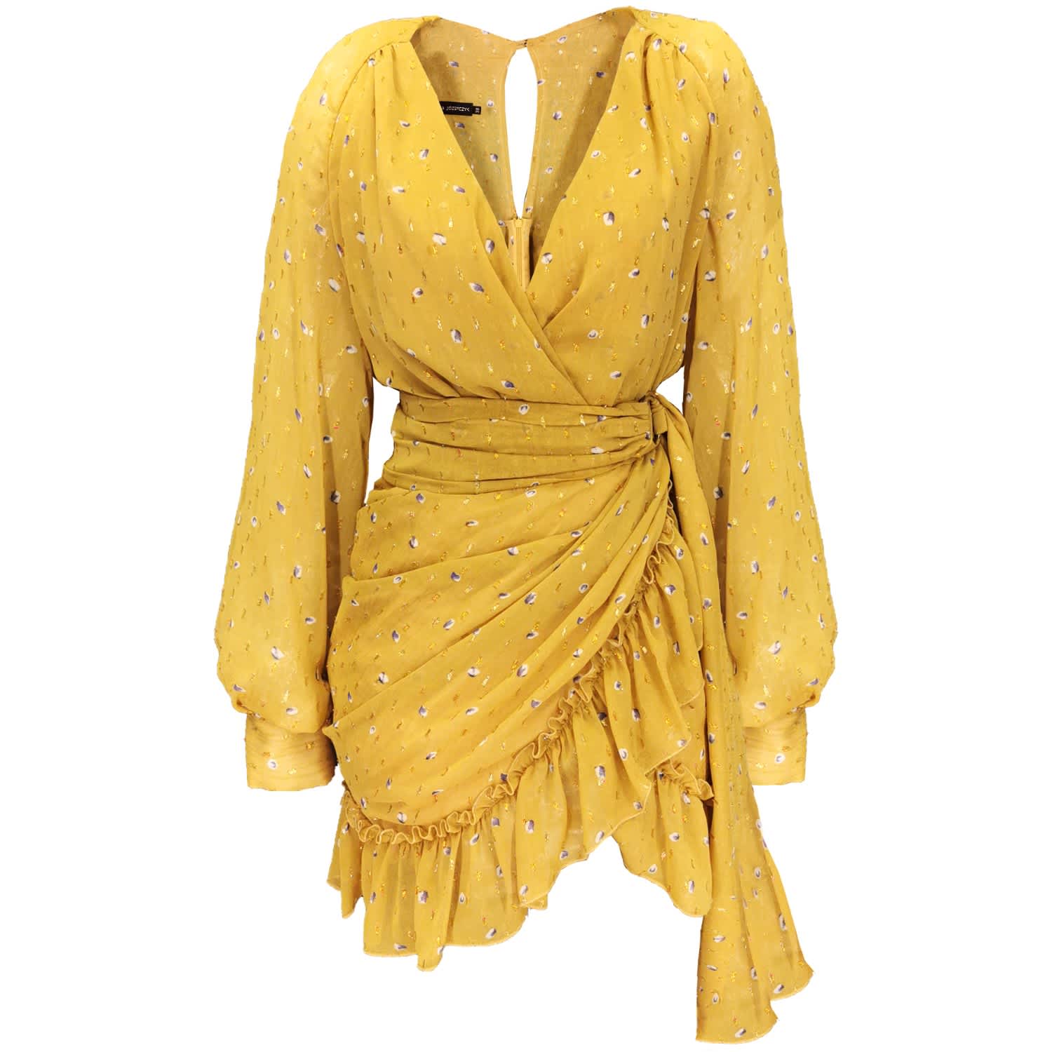 yellow frill dress