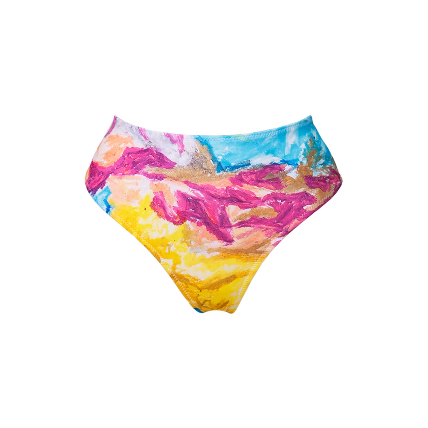 Aulala Paris Women's Aulala X Fuchsia - Art High-waist Bottom - Multicolour In Pink