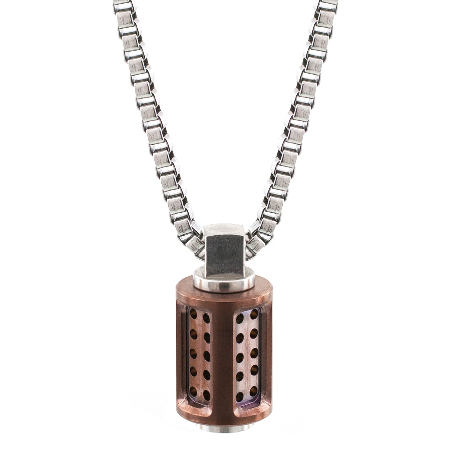 Men’s Aero Rose Gold Necklace Bailey of Sheffield