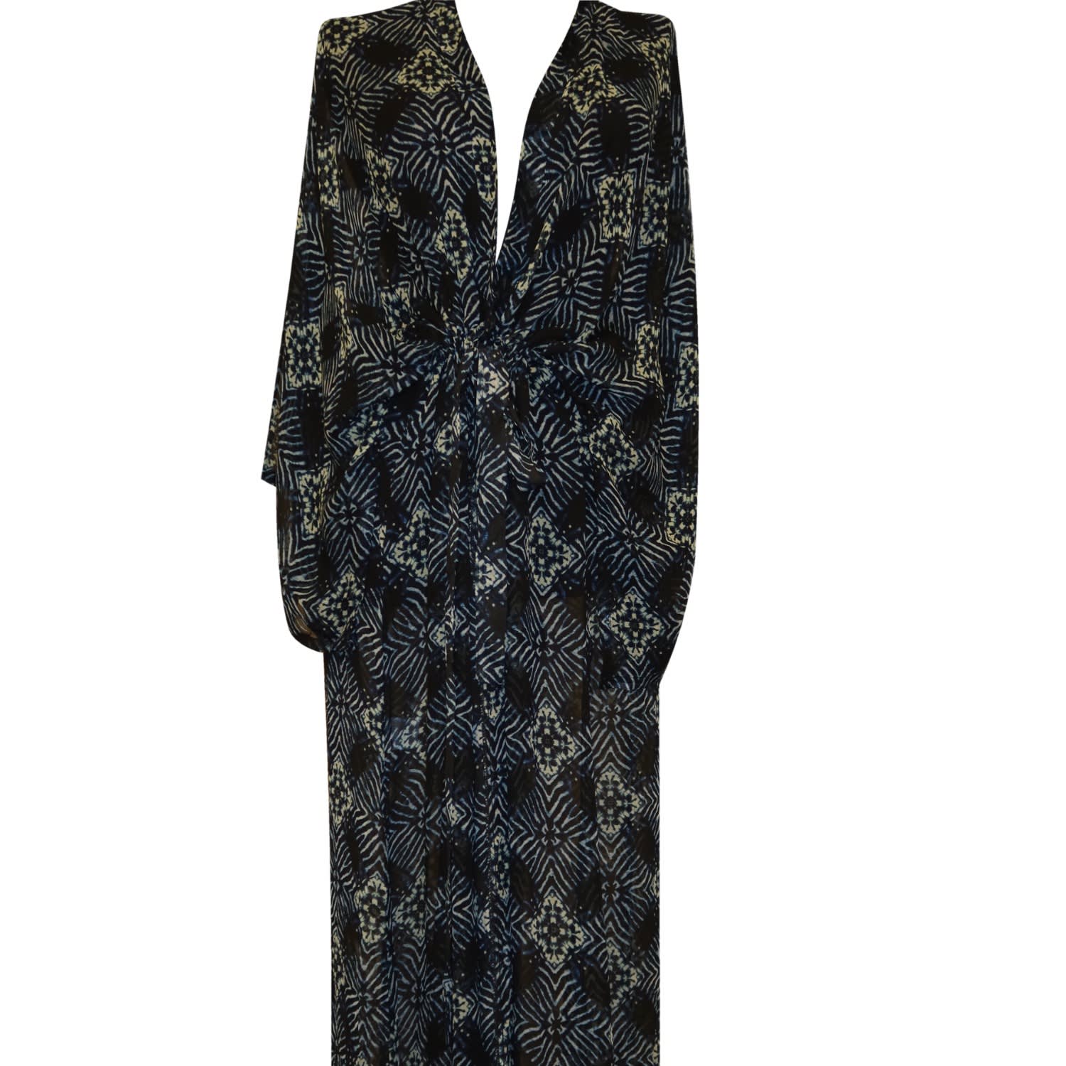 D'otto Women's Blue / Black Mira Kimono In Blue/black