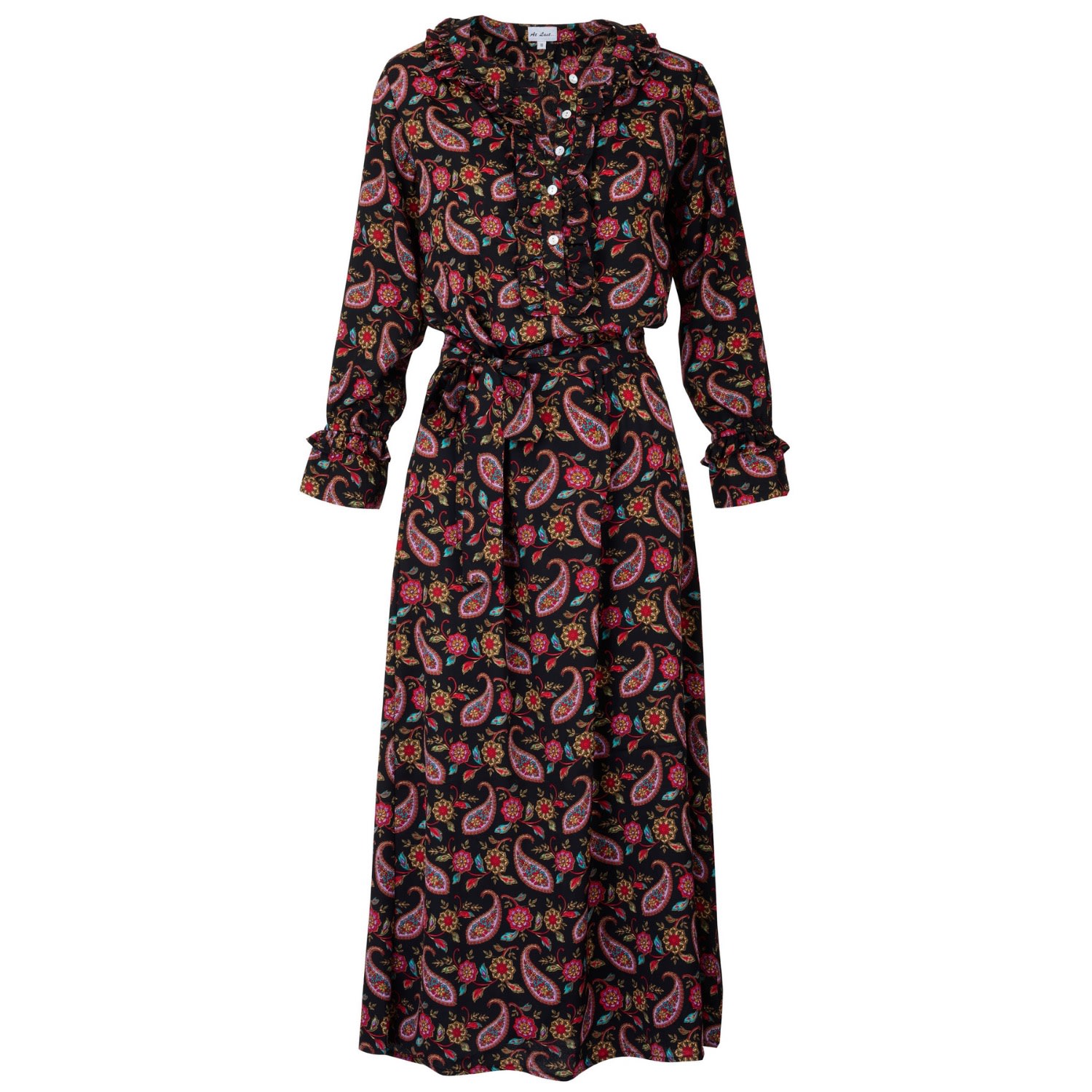 Women's Meg Midi Dress In Black Paisley