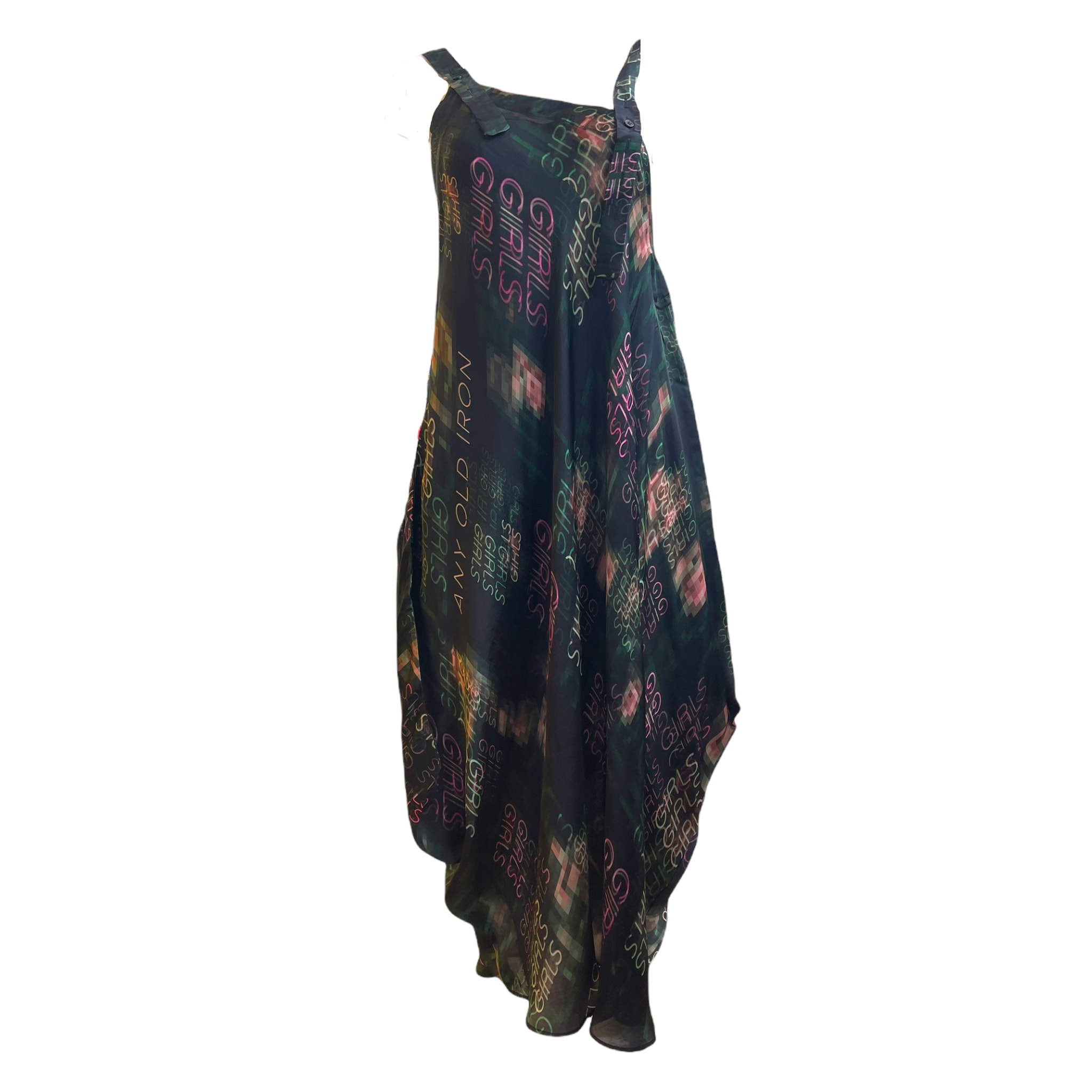 Women’s Green / Black Any Old Iron Venus Girls Dress L