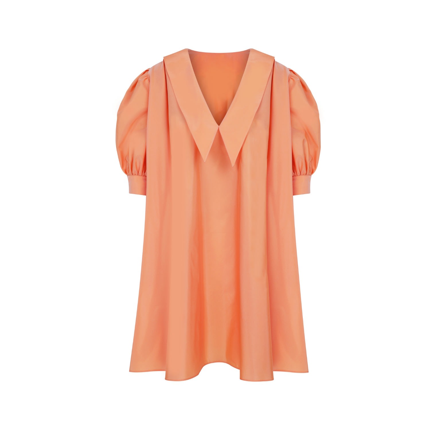Nazli Ceren Women's Rose Gold Poppy Ruffled Dress In Golden Poppy In Rose Gold