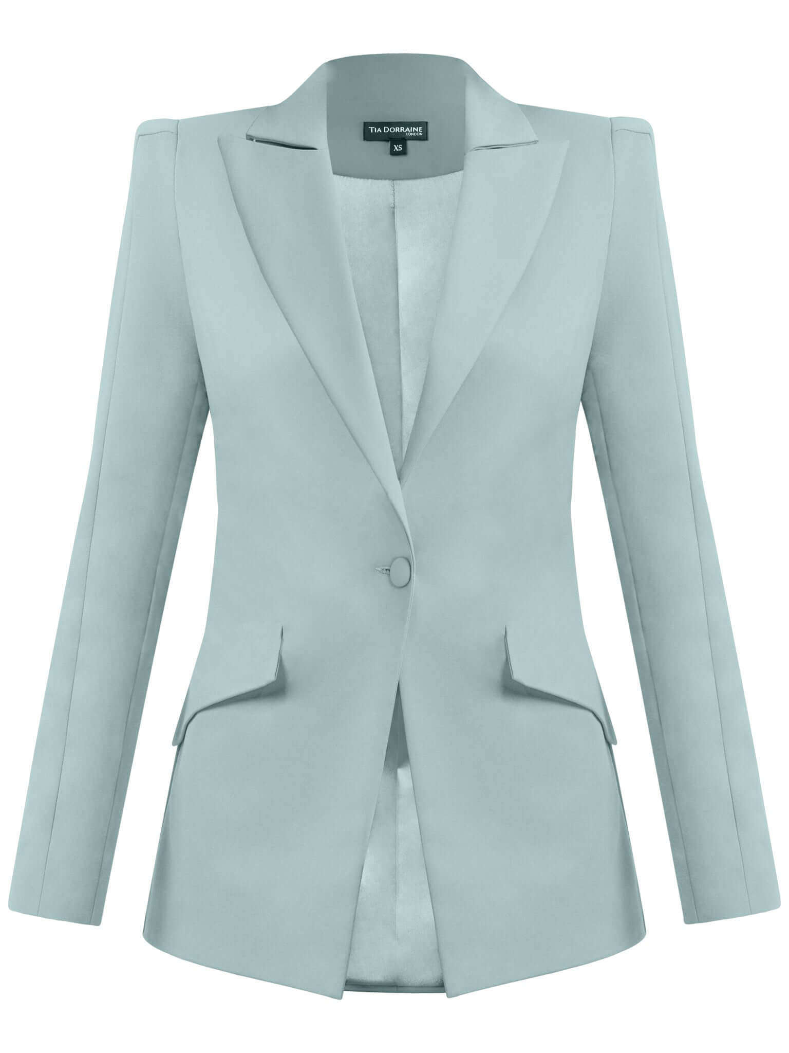 Women’s Blue Fantasy Timeless Tailored Blazer Xxs Tia Dorraine