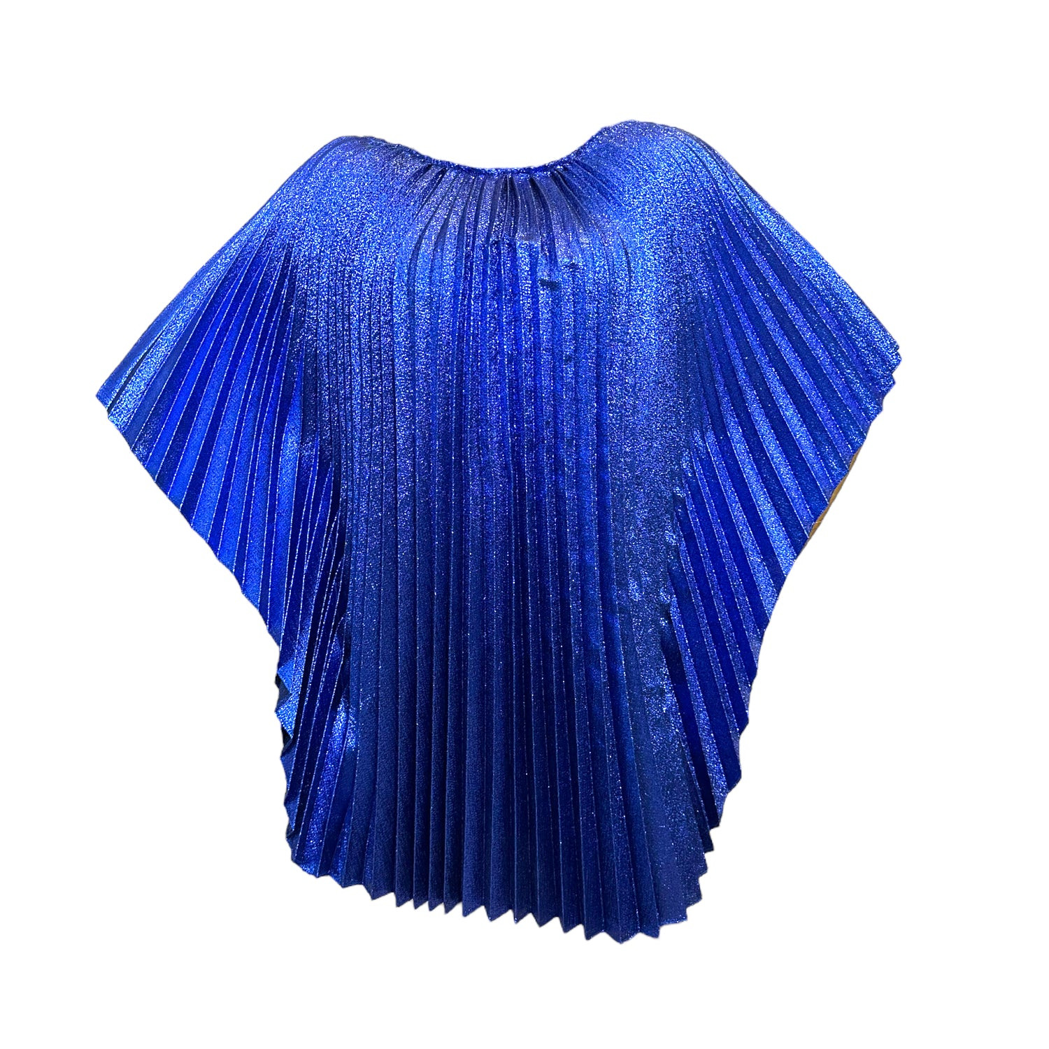 Julia Clancey Women's Blue Madam Mini Electric Pleated Kaftan