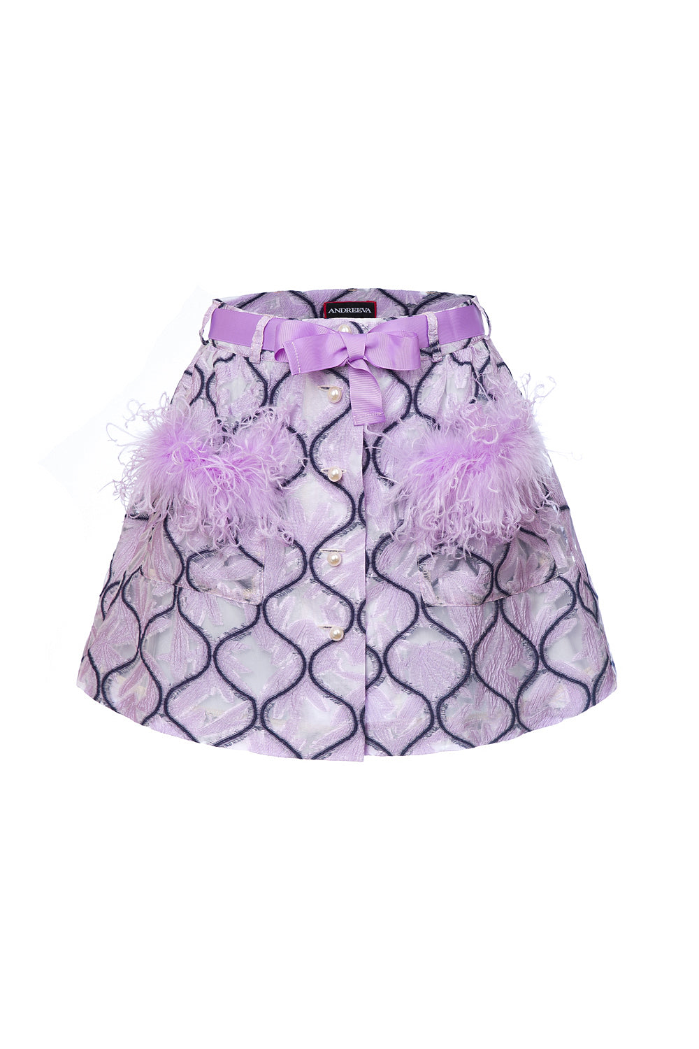 Women’s Pink / Purple Lavender Skirt Extra Small Andreeva