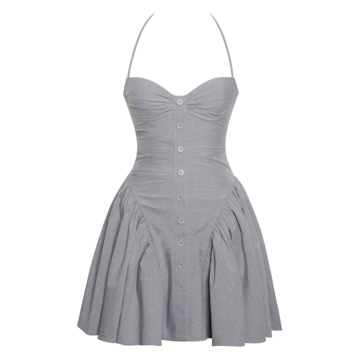 mini white bridal shower dress Jane Summers Anna Designer Modern Short White Wedding and Chic Bridal Party Dress 8 / Buttons