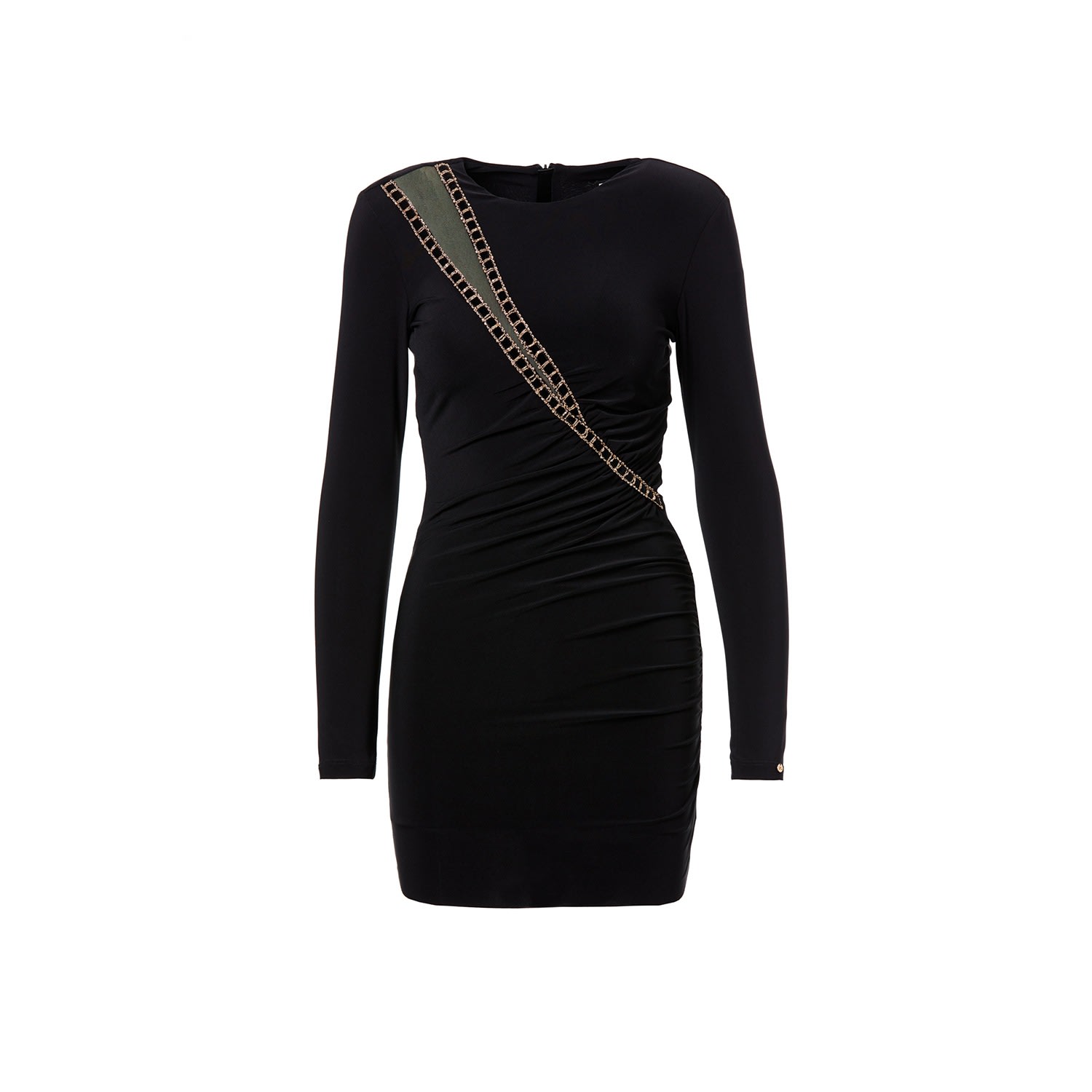 Women's Black Tulle Insert Mini Dress | Extra Small | Nissa
