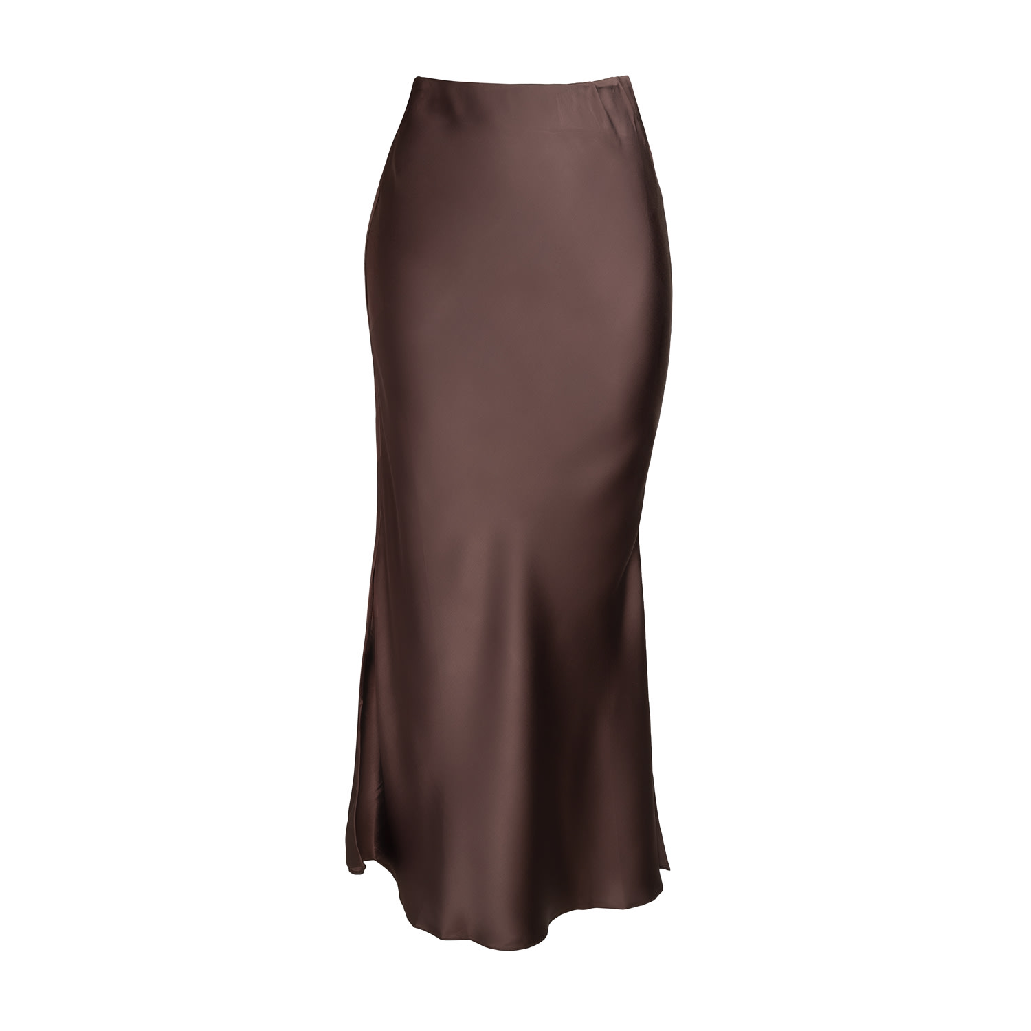 Women’s Brown Laura Skirt, Color Dark Chocolate M/L Sasha La Mer