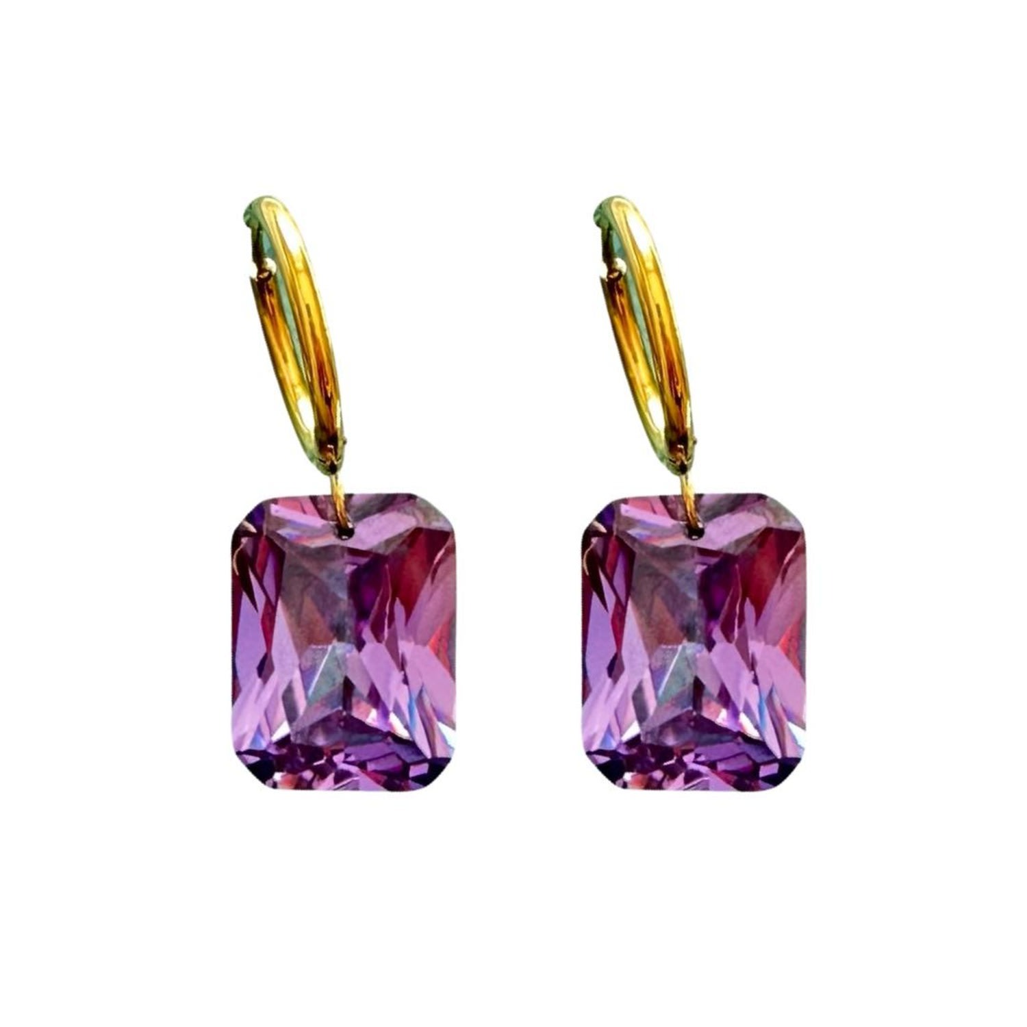 Women’s Pink / Purple Lavender Haze Earrings Baillie Celene