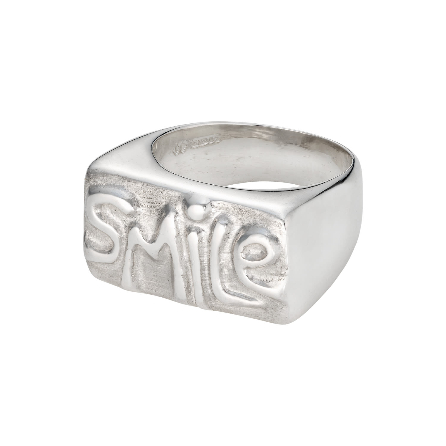 Indy Cockroft Women's Silver Smile Ring In Silver