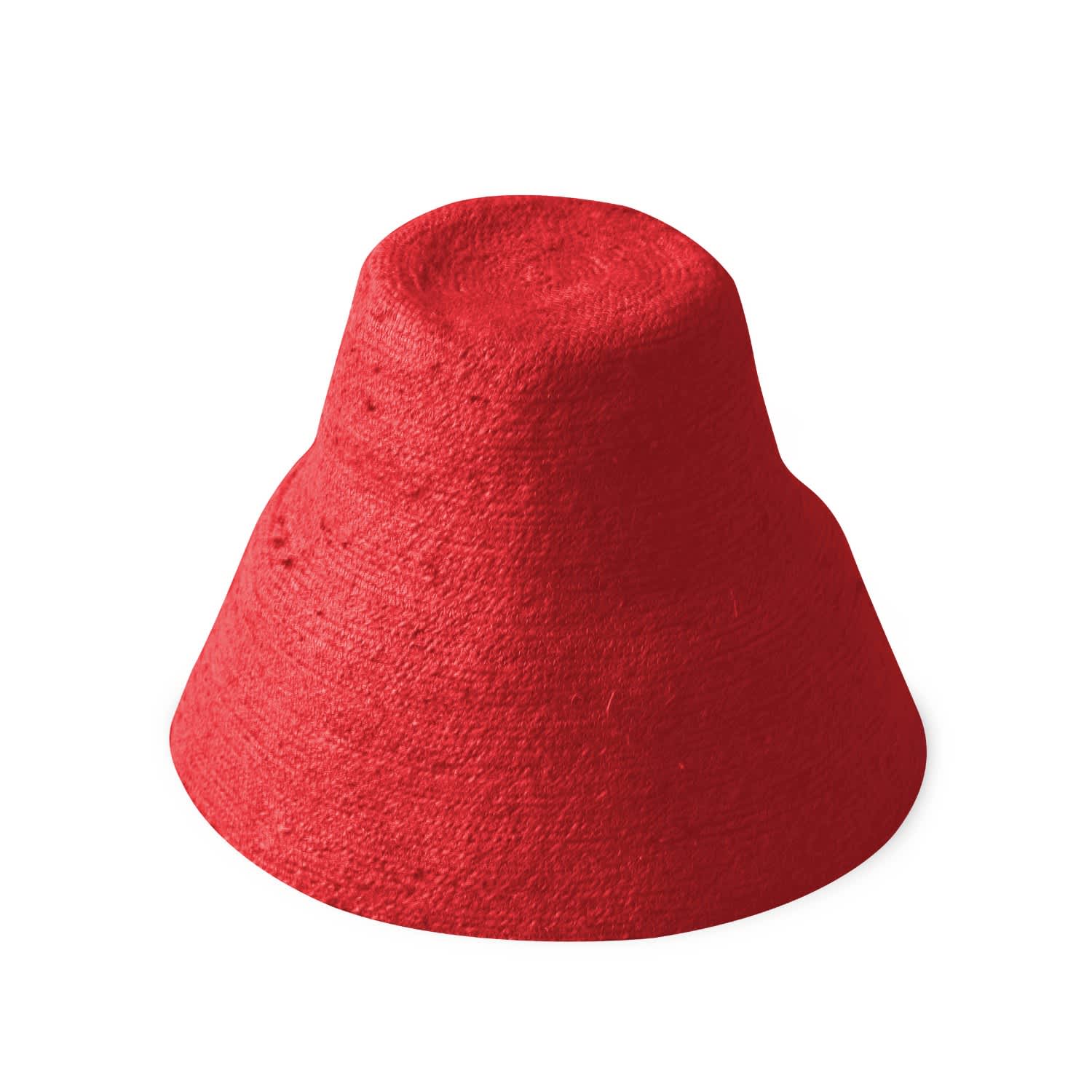 red bucket hat
