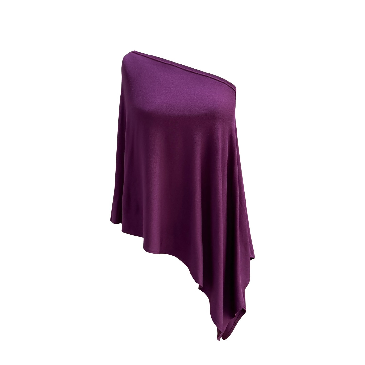 Jjwinks Women's Purple The Muse Top Two-piece Off-shoulder Capelet Poncho, Wild Violet