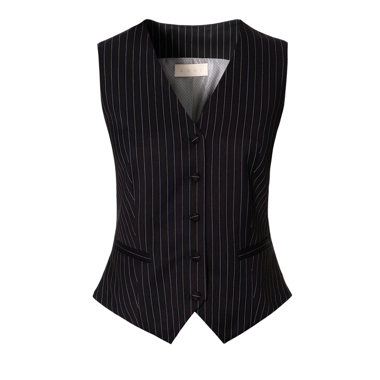 Women’s Hana Black Shadow Vest Small Aggi