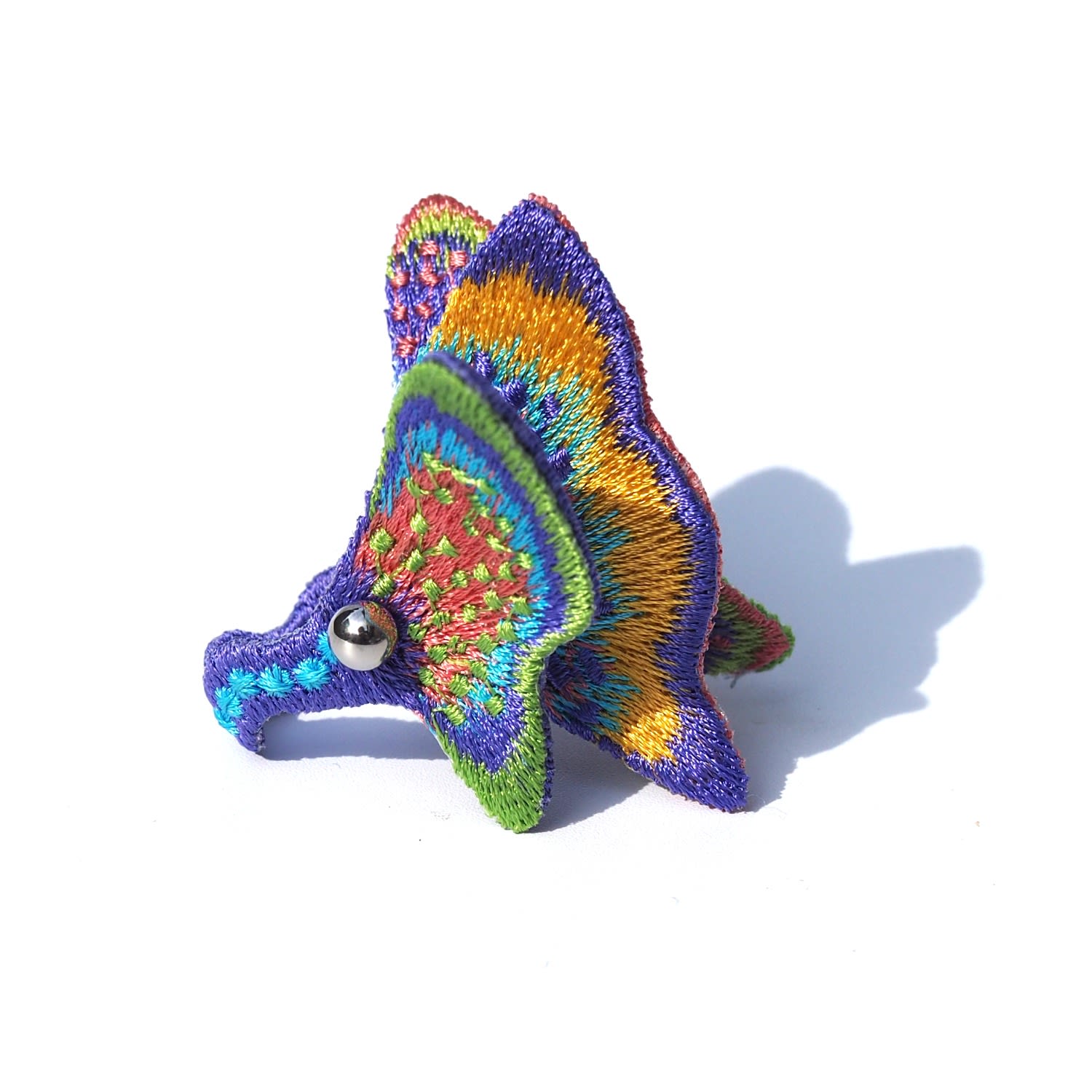 Nana Watanabe Women's Pink / Purple Land Embroidery Butterfly - Purple In Multi