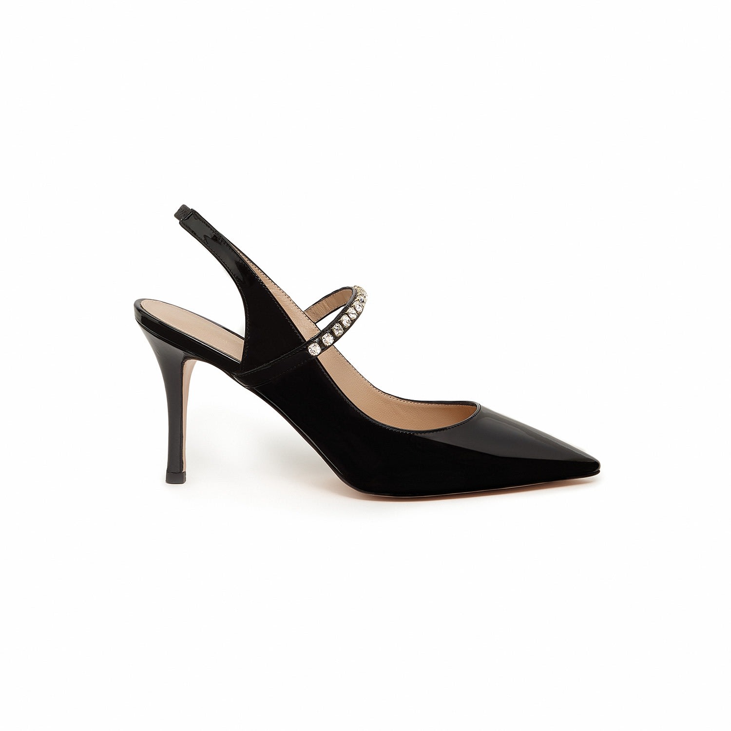Women's Liv Slingback In Black | 5 Uk | Miyana Berlin
