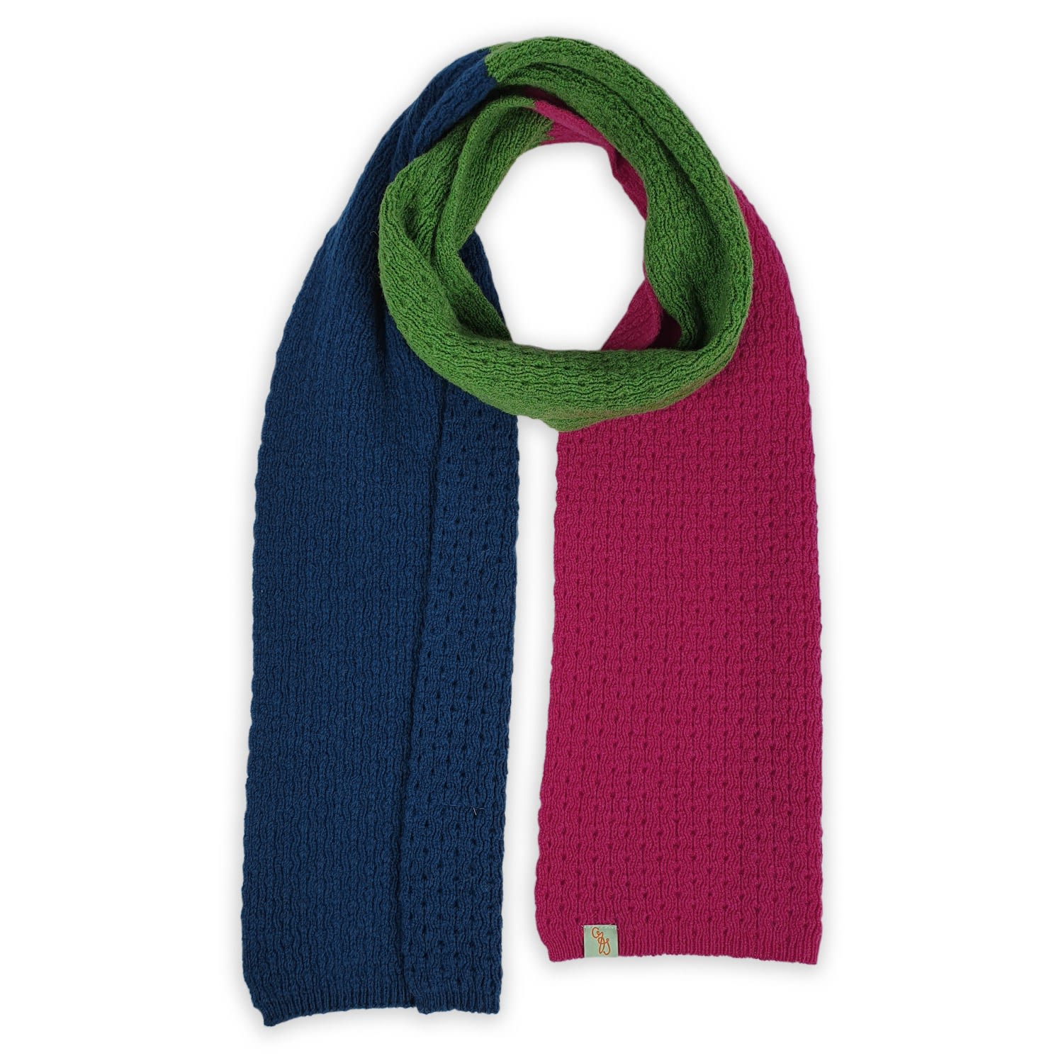 Women’s Blue / Green / Pink Scarves - Ostrich - Grenadine Pink Otto & Spike