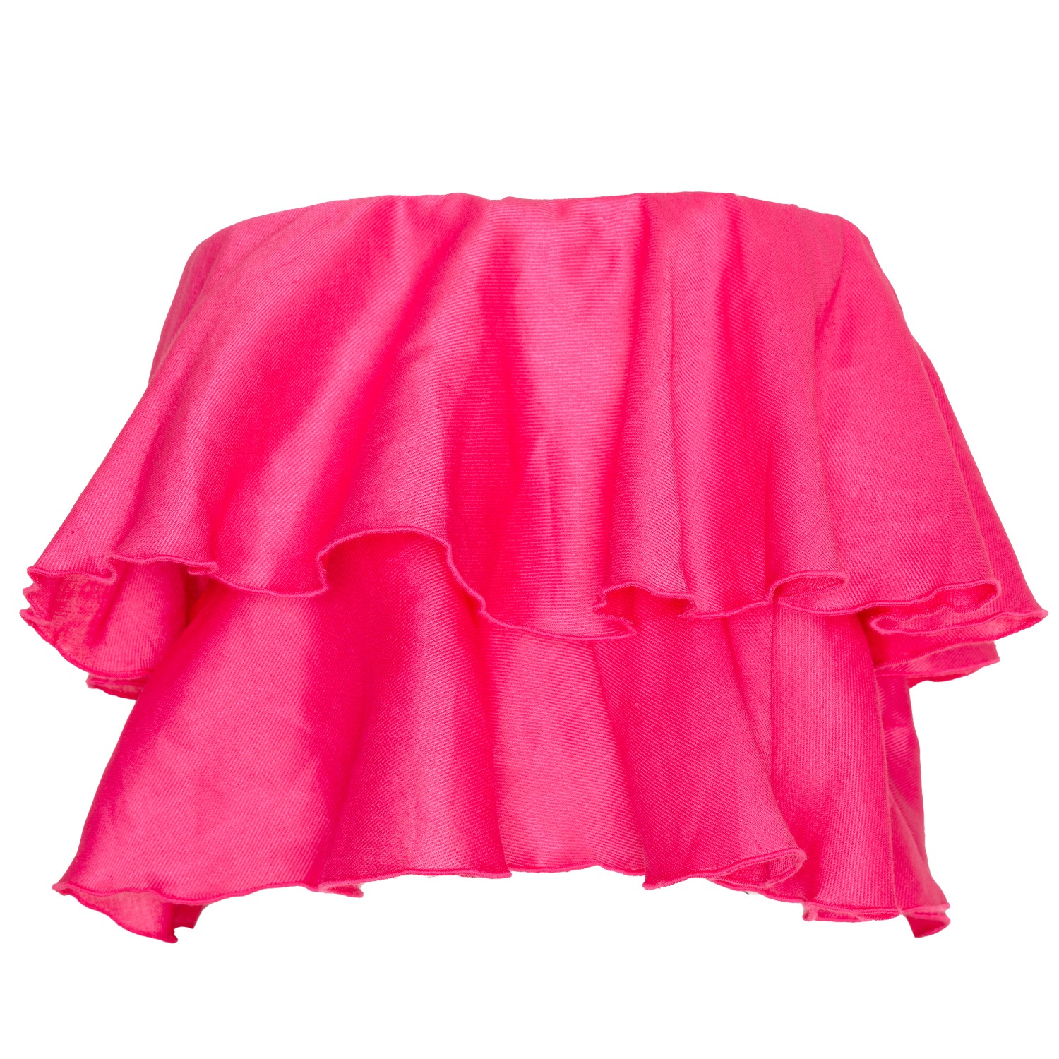 Ofuure Women's Linen Koko Ruffle Top In Pink In Pink